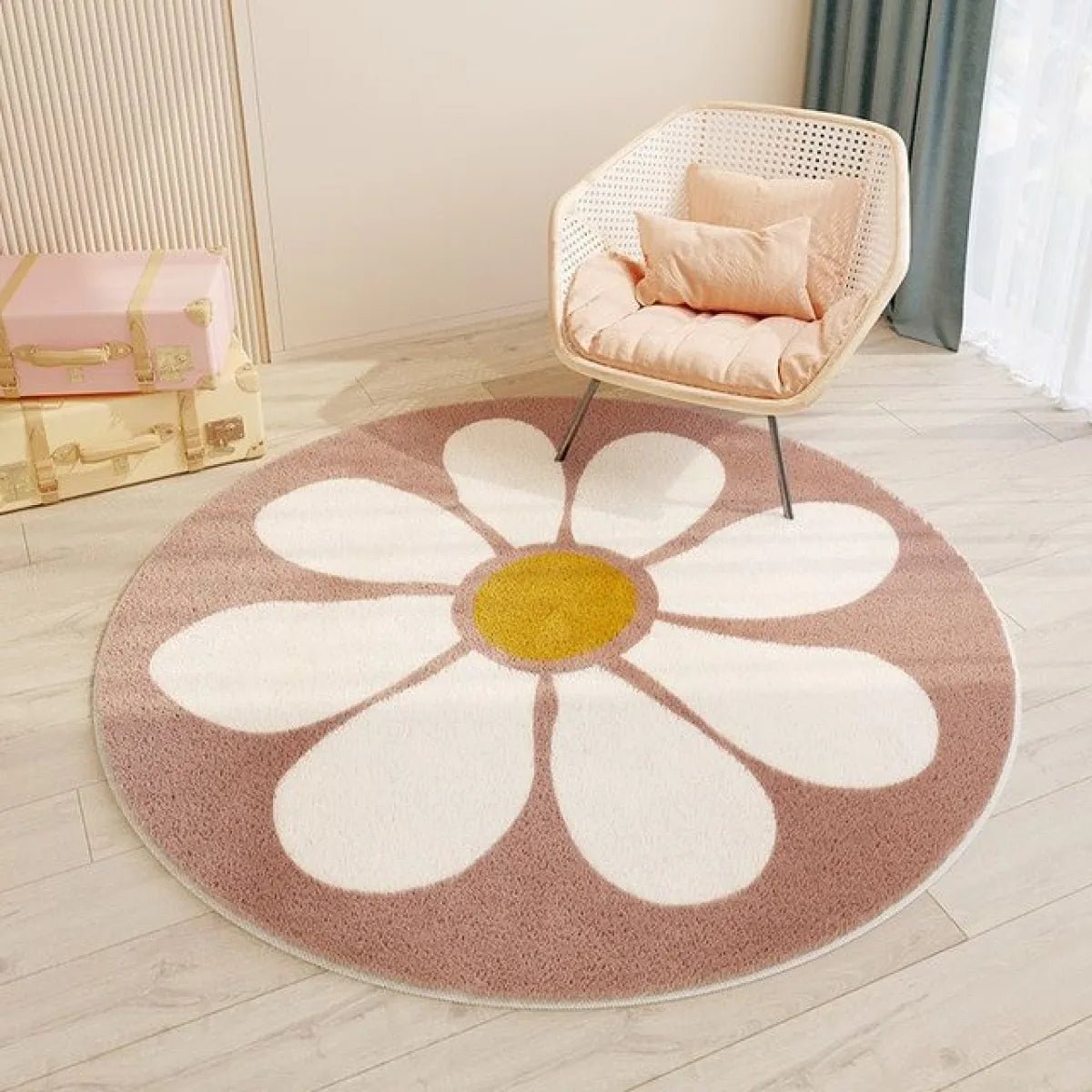 Adorable Round Cartoon Rugs – Cute Cat, Solar System & Rainbow Designs - MyTuftedRugs.com