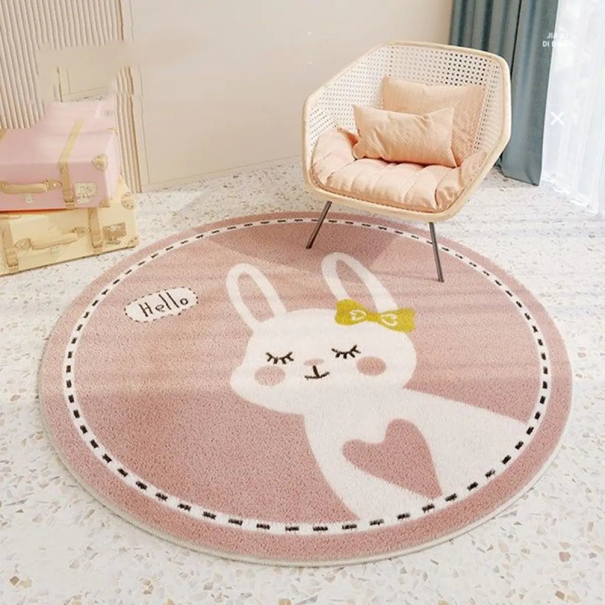 Adorable Round Cartoon Rugs – Cute Cat, Solar System & Rainbow Designs - MyTuftedRugs.com