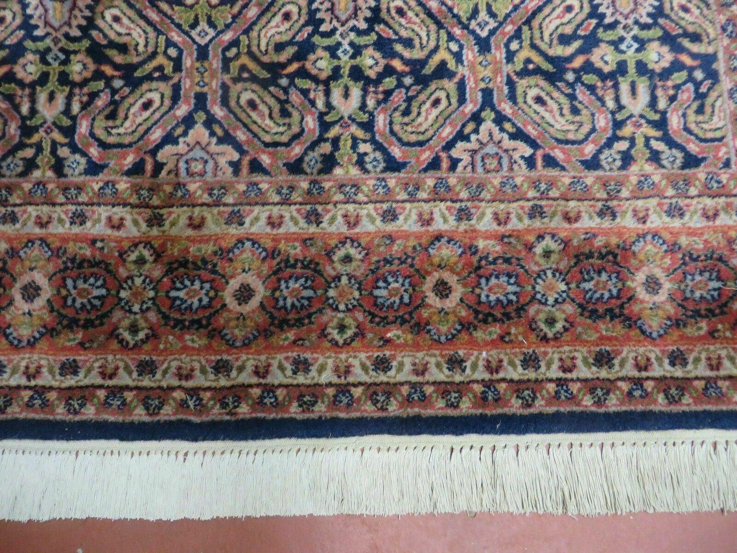 Vintage 1970s Handmade Wool Rug | 3'11" x 5'10" Hand-Knotted