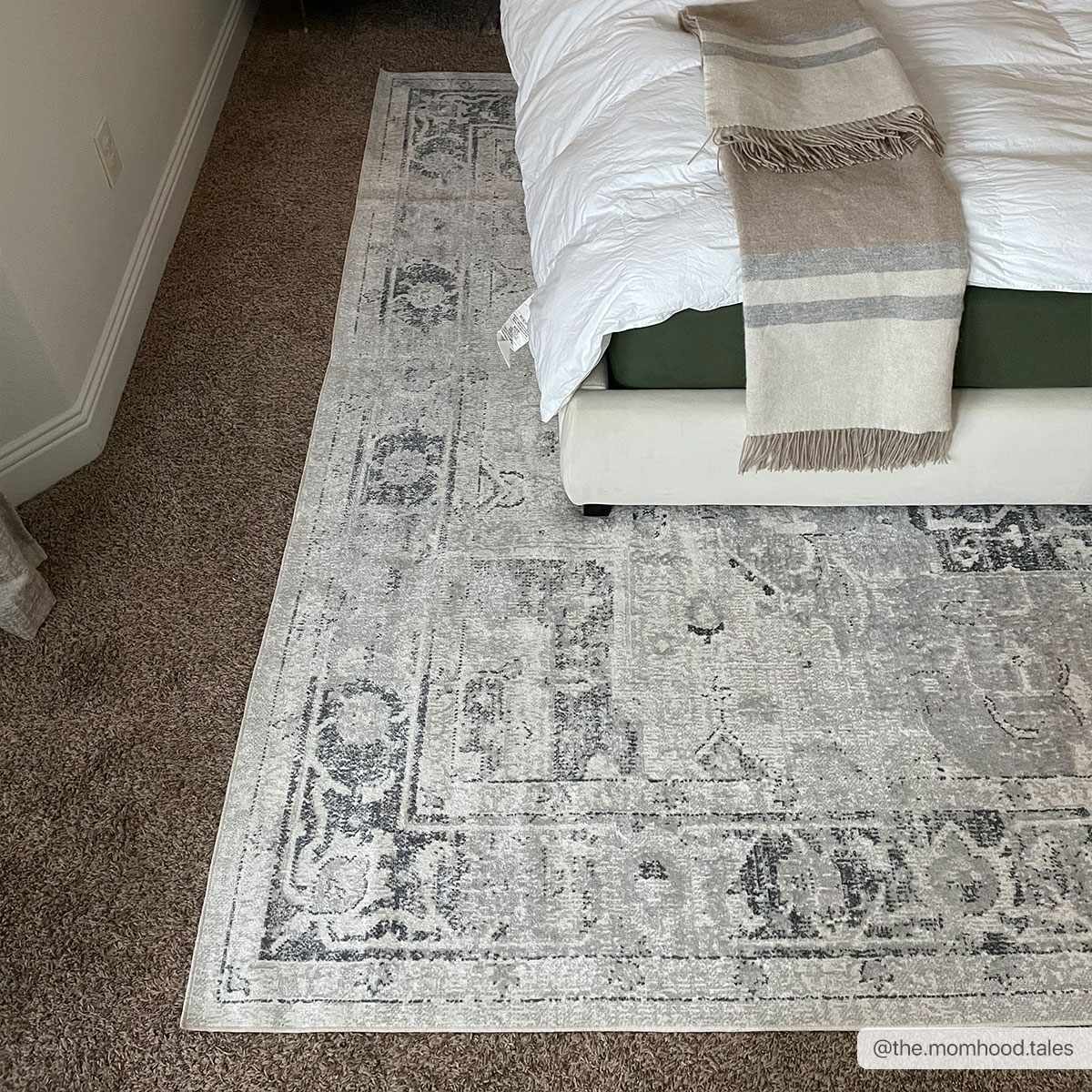 Akram Antrasit Flat Pile Washable Rug - MyTuftedRugs.com