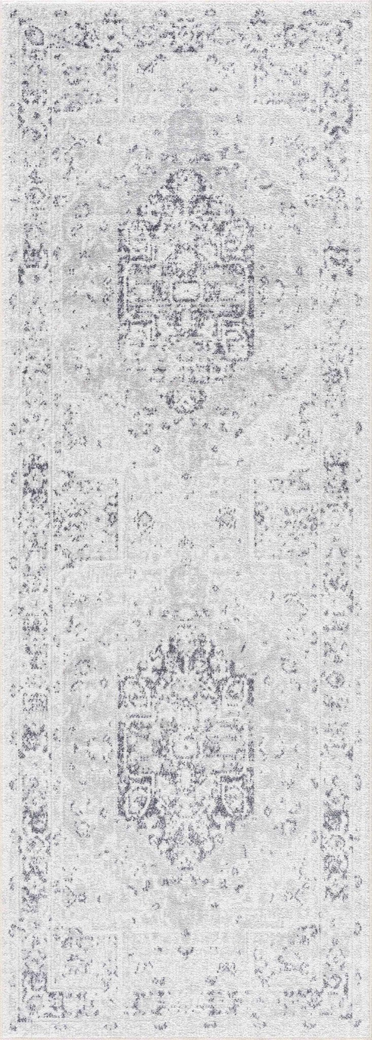 Akram Antrasit Flat Pile Washable Rug - MyTuftedRugs.com