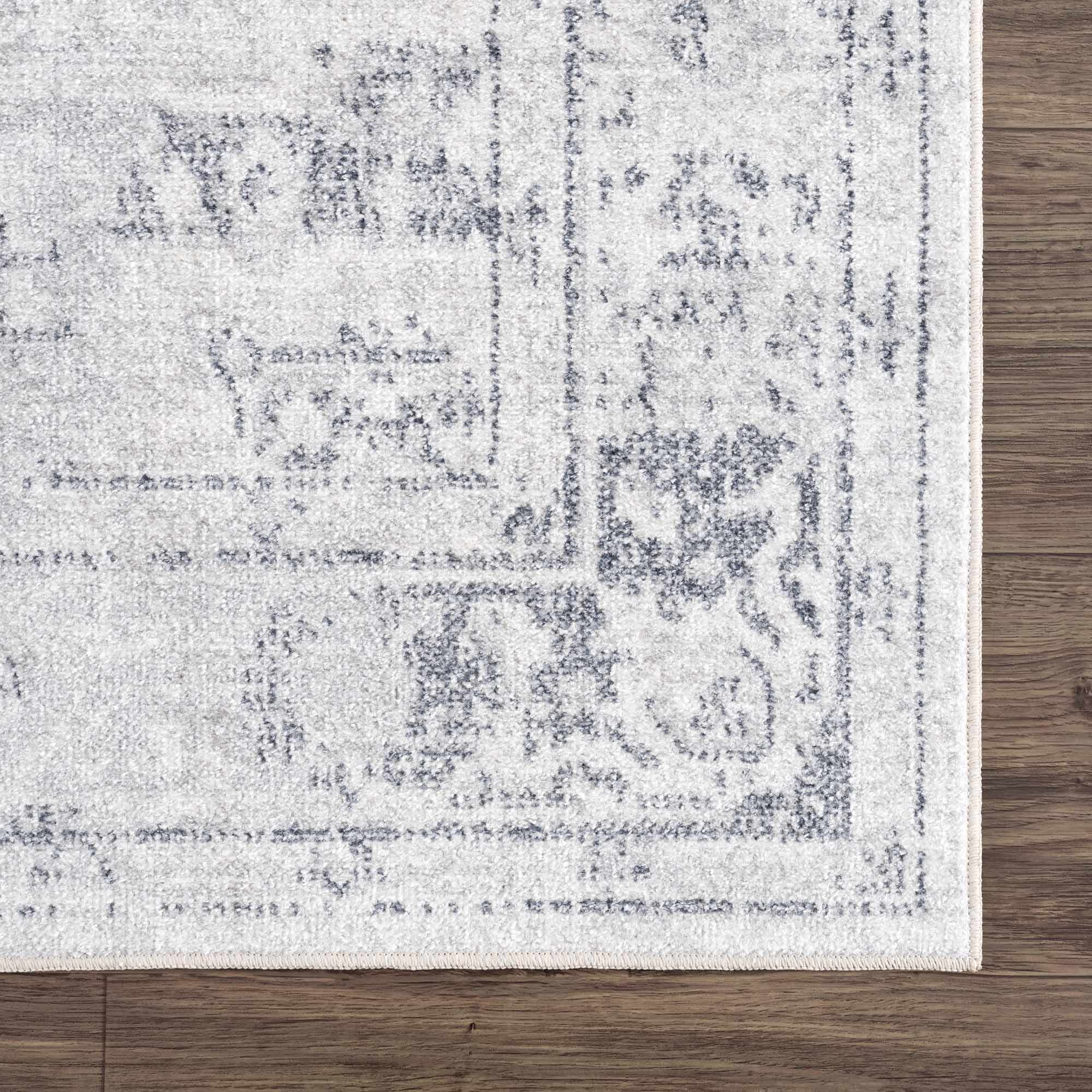 Akram Antrasit Flat Pile Washable Rug - MyTuftedRugs.com