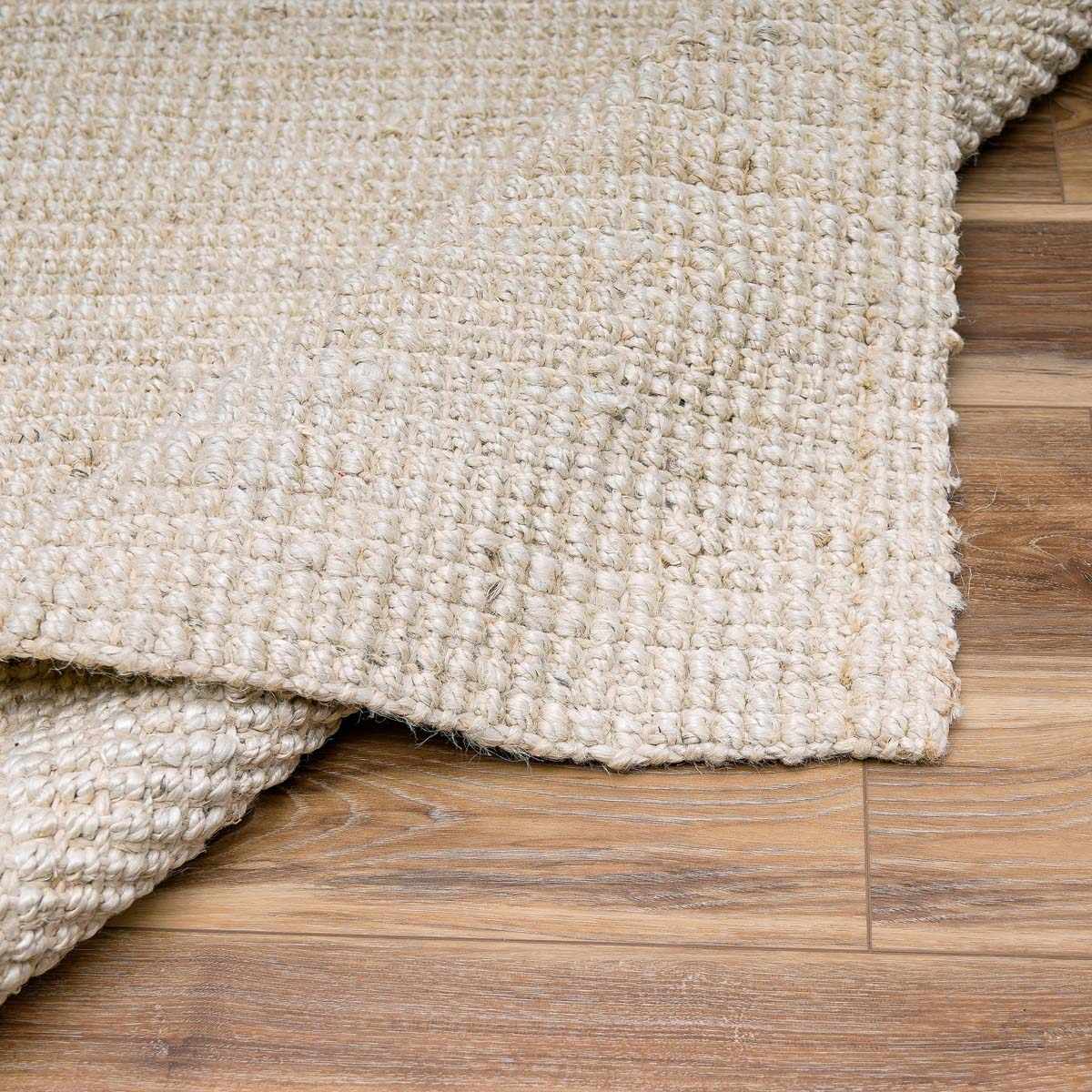 Ambel Cream Jute Rug - MyTuftedRugs.com