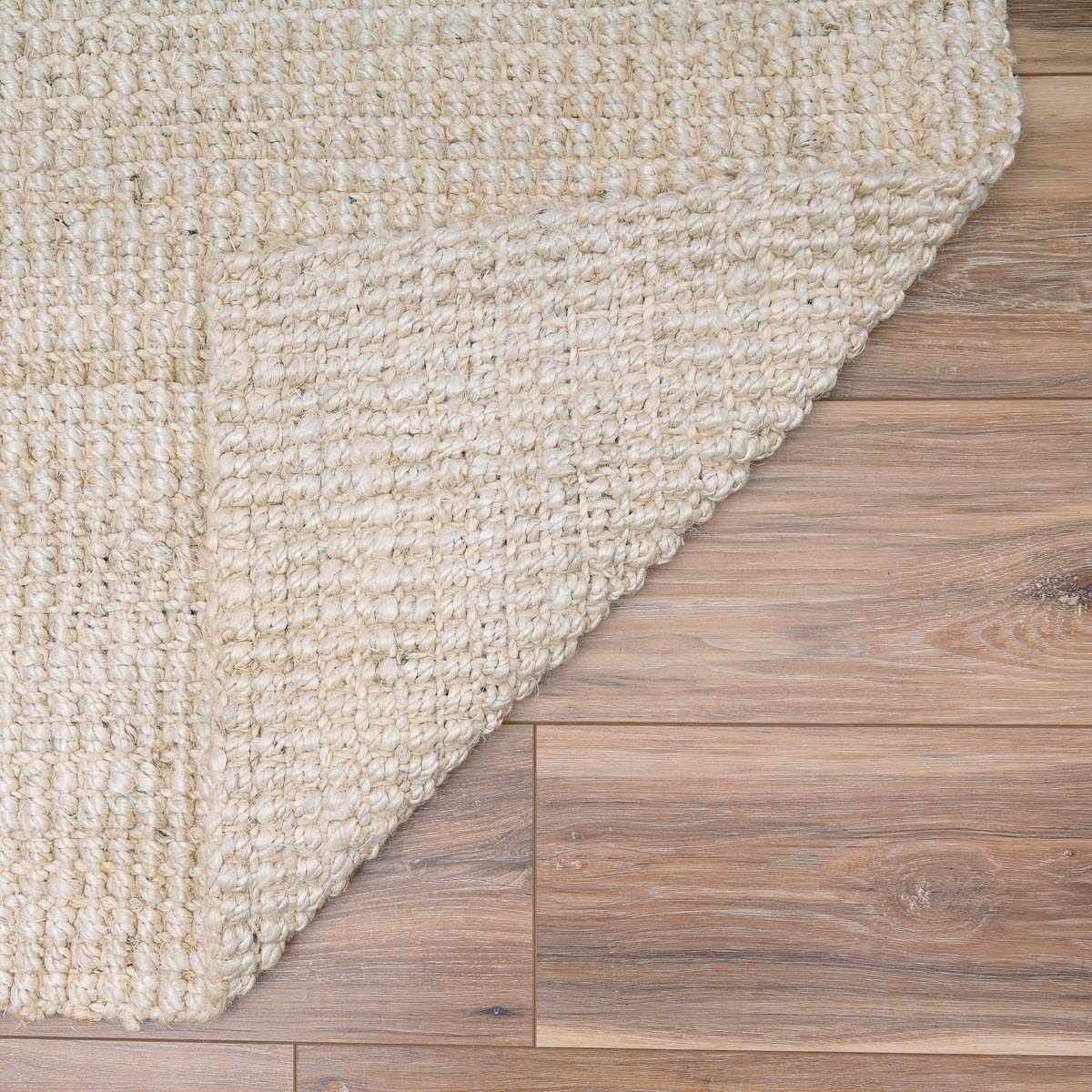 Ambel Cream Jute Rug - MyTuftedRugs.com