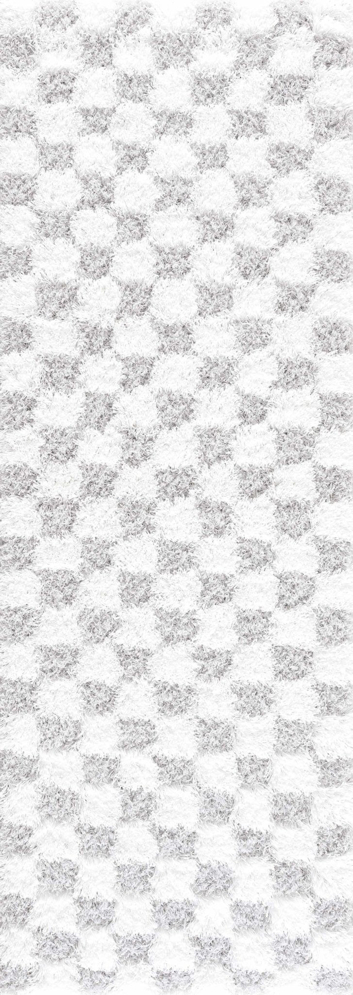 Atira Gray Checkered Area Rug - MyTuftedRugs.com