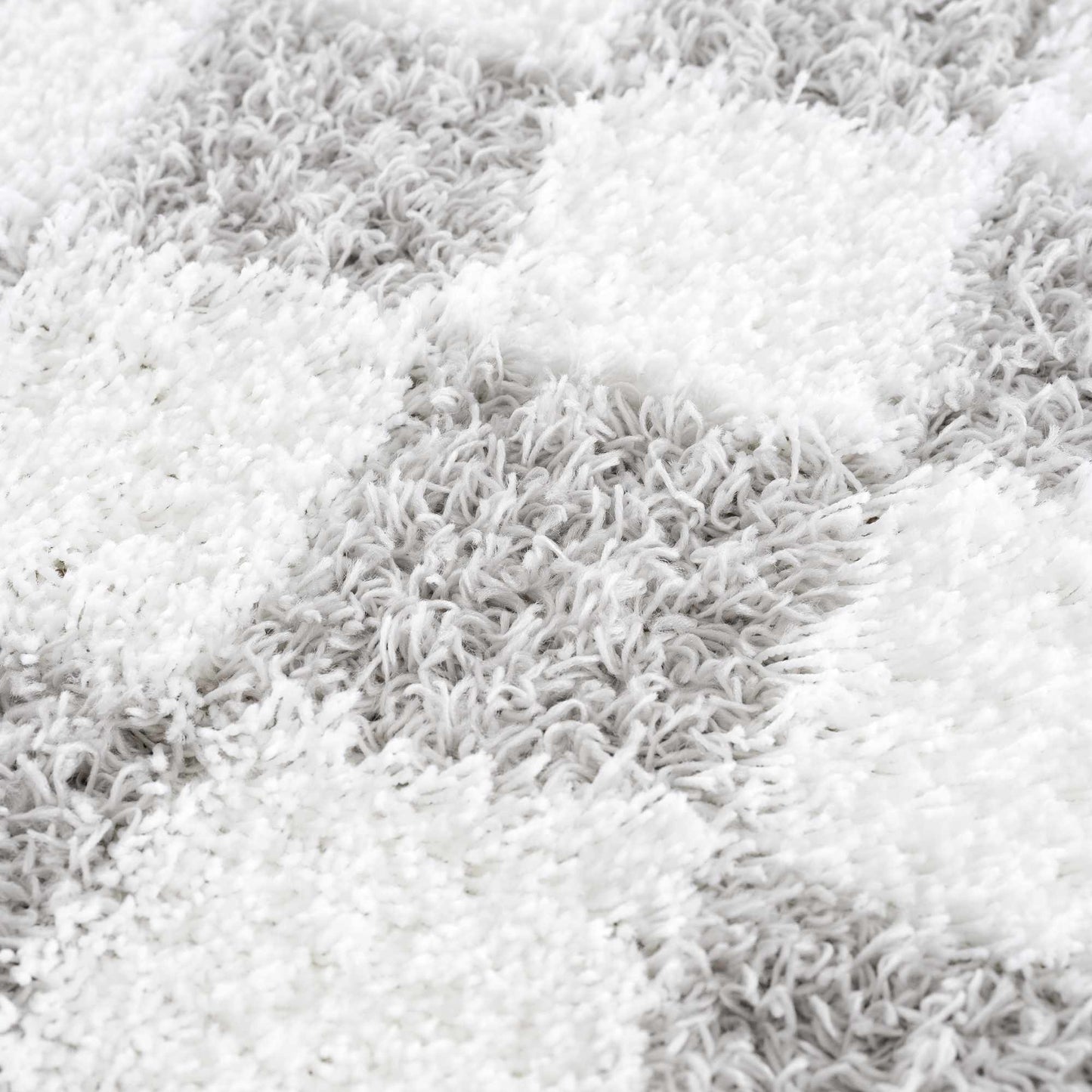 Atira Gray Checkered Area Rug - MyTuftedRugs.com