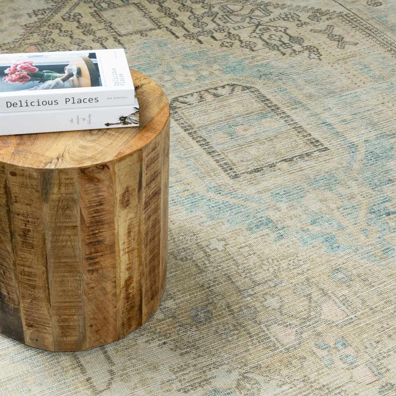 Baloy Vintage Washable Rug - MyTuftedRugs.com