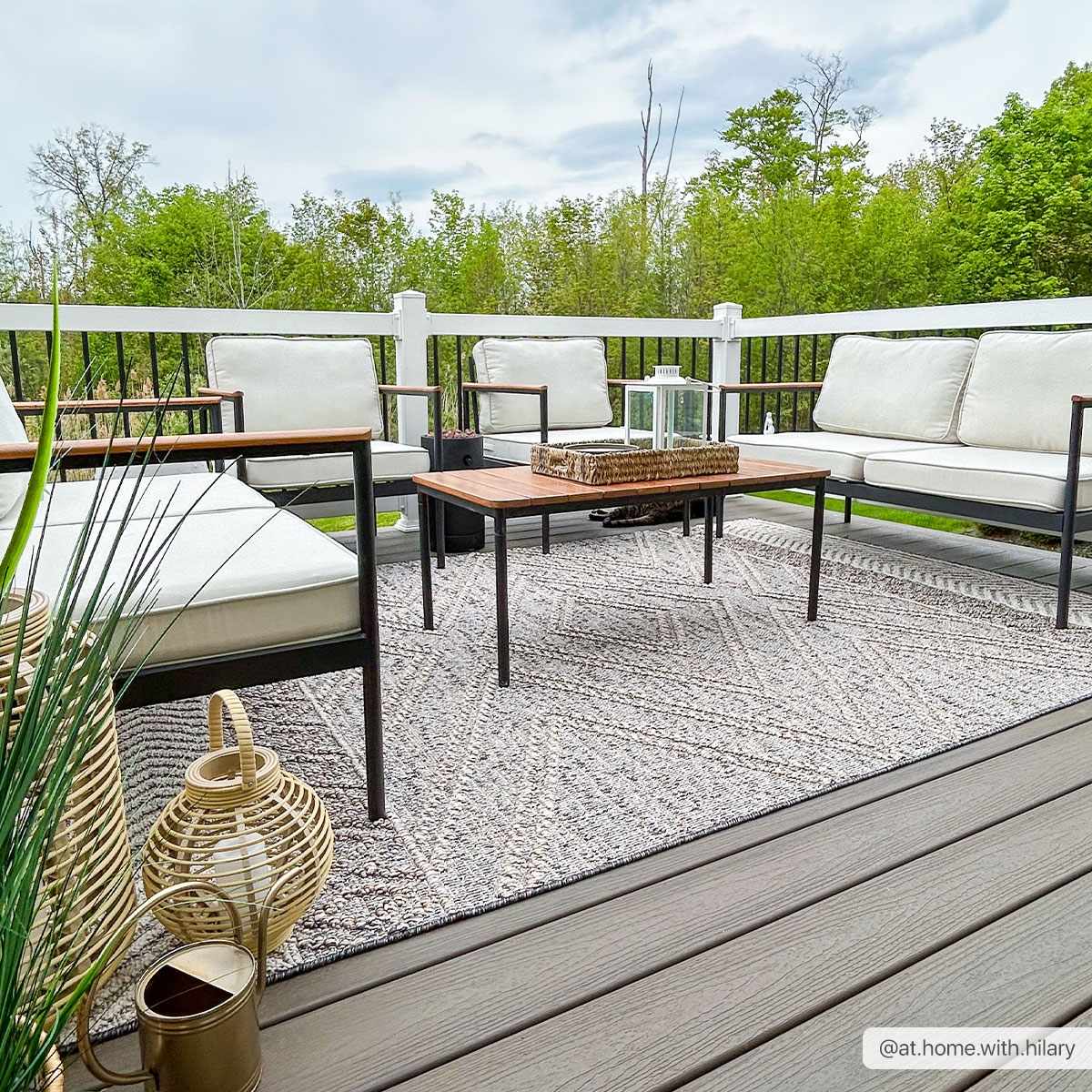 Beige Charcoal Areli Area Rug - MyTuftedRugs.com