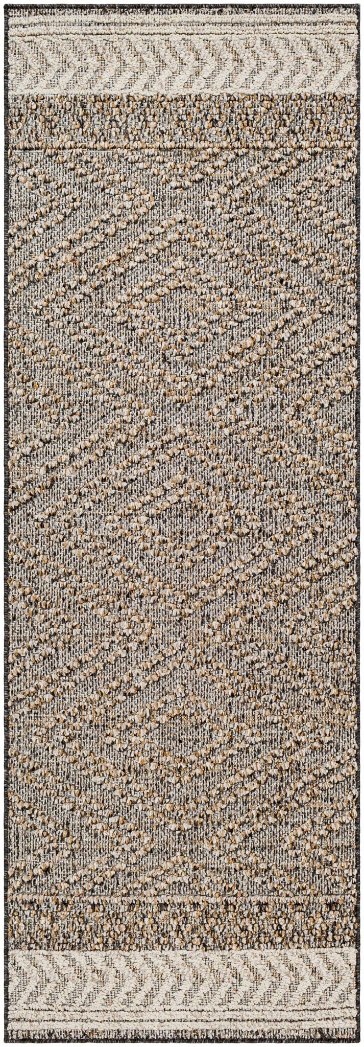 Beige Charcoal Areli Area Rug - MyTuftedRugs.com