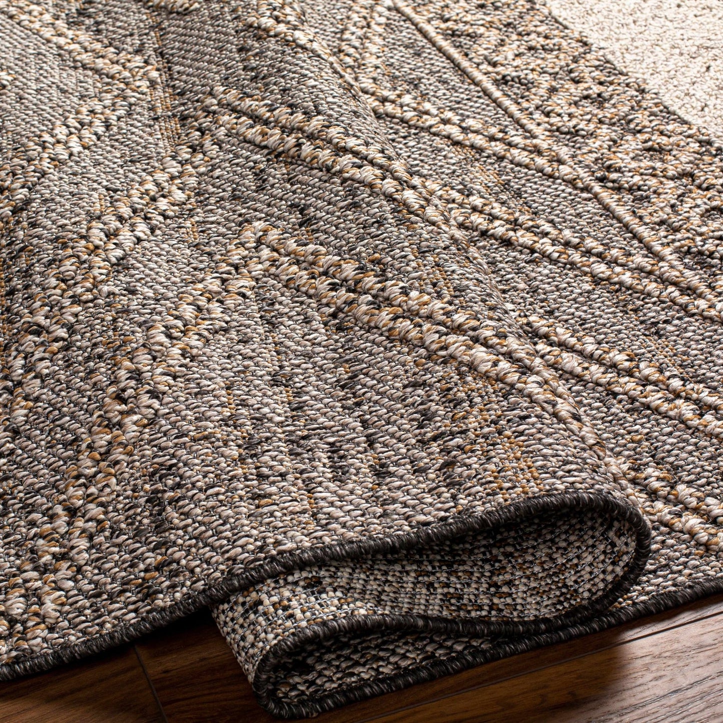 Beige Charcoal Areli Area Rug - MyTuftedRugs.com