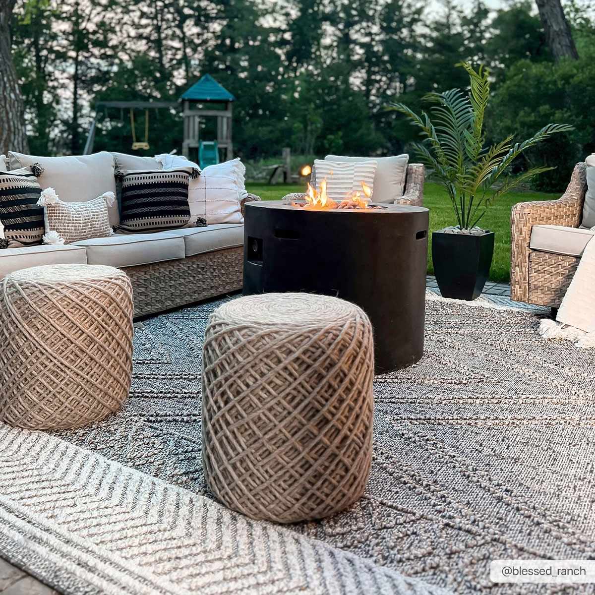 Beige Charcoal Areli Area Rug - MyTuftedRugs.com