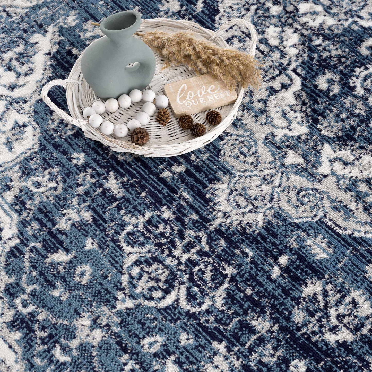 Billy Blue Medallion Rug - Promo - MyTuftedRugs.com