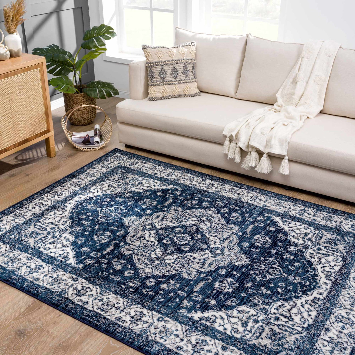 Billy Blue Medallion Rug - Promo - MyTuftedRugs.com
