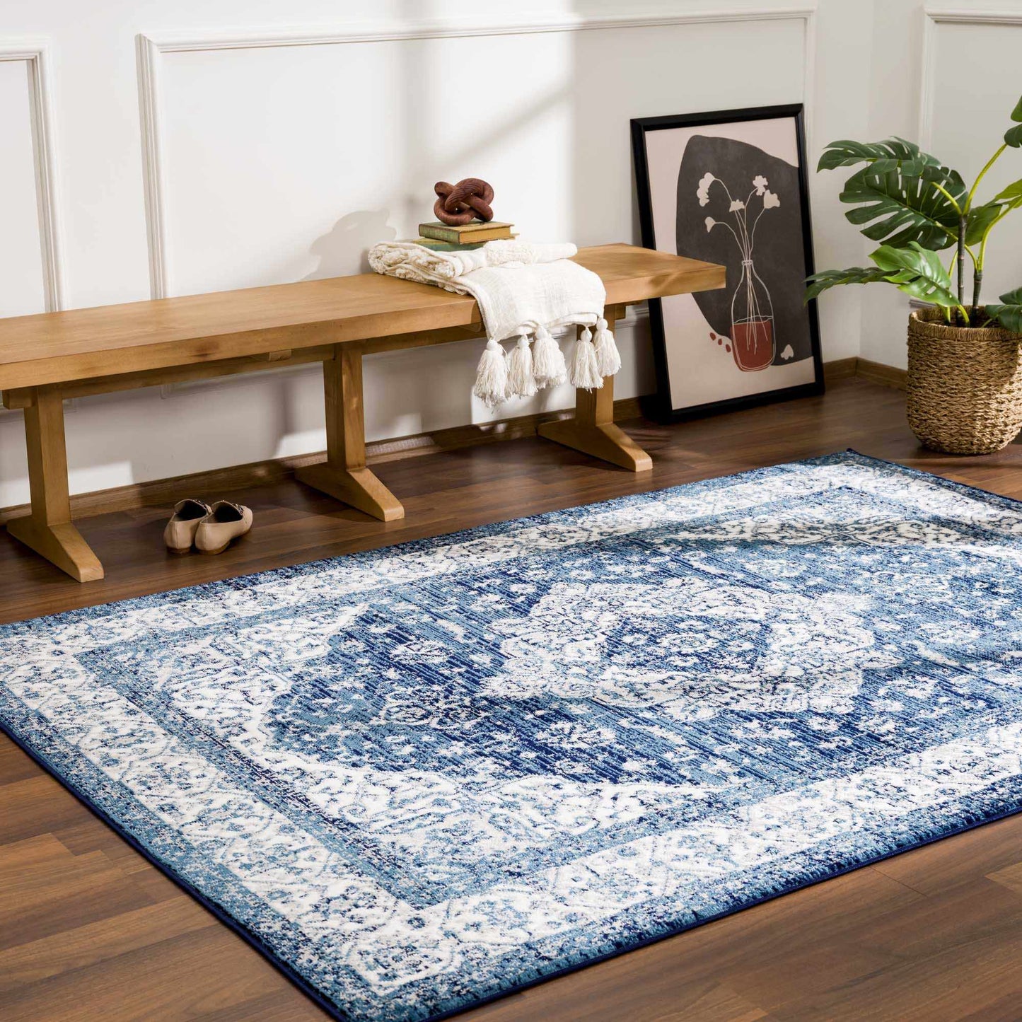 Billy Blue Medallion Rug - Promo - MyTuftedRugs.com
