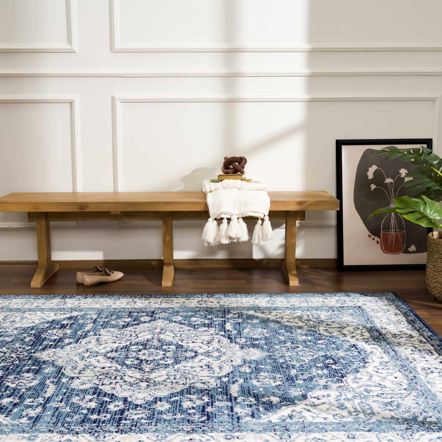 Billy Blue Medallion Rug - Promo - MyTuftedRugs.com