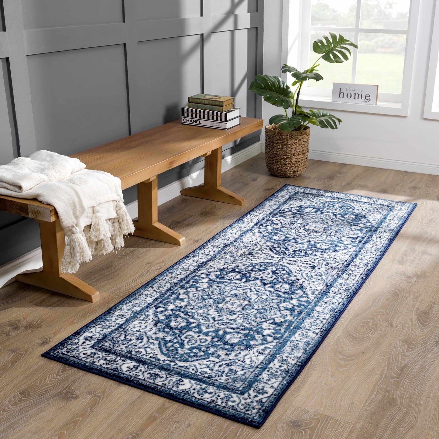 Billy Blue Medallion Rug - Promo - MyTuftedRugs.com