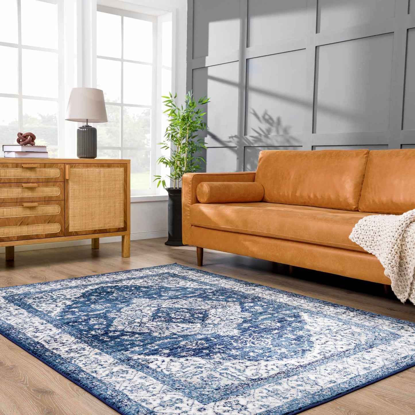 Billy Blue Medallion Rug - Promo - MyTuftedRugs.com