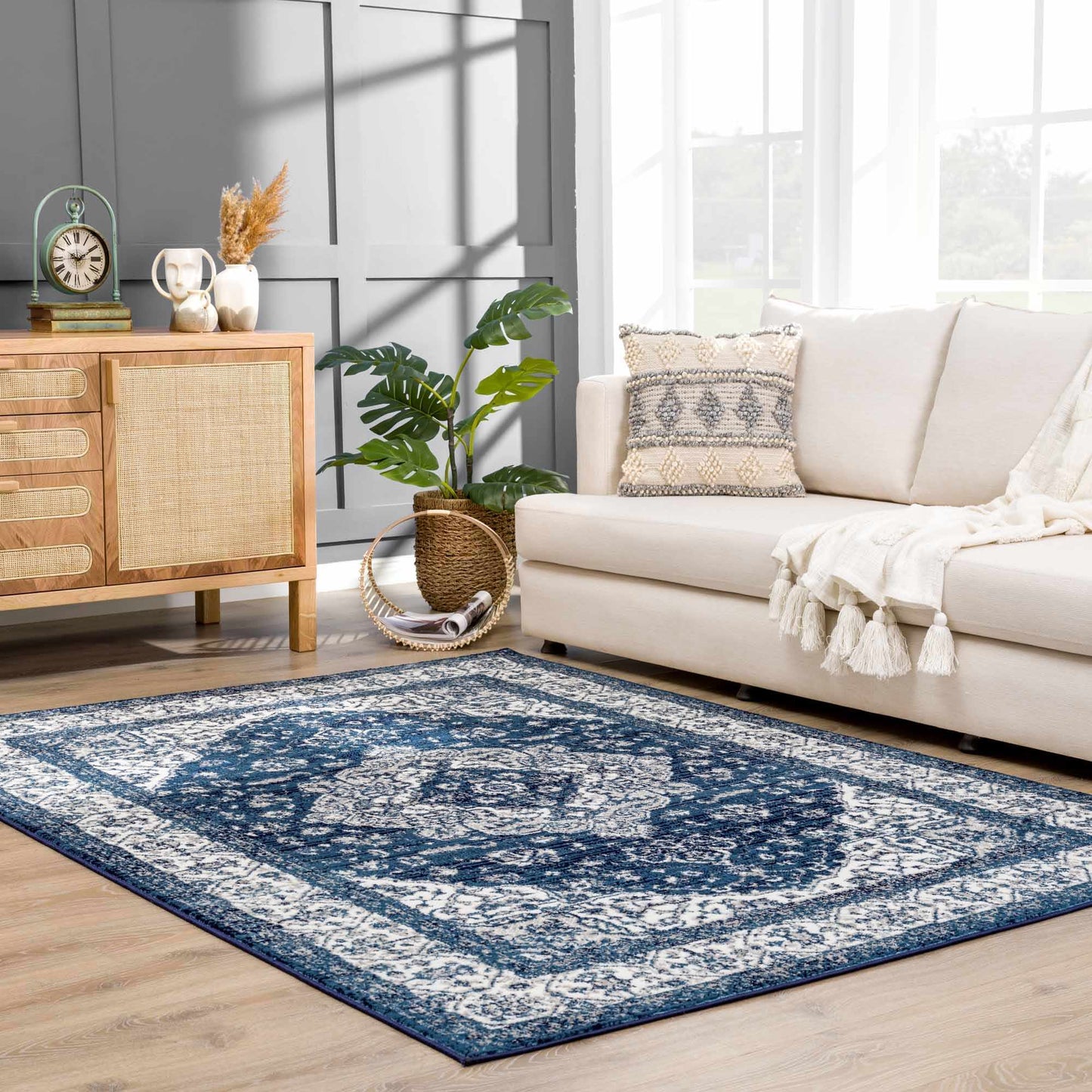 Billy Blue Medallion Rug - Promo - MyTuftedRugs.com