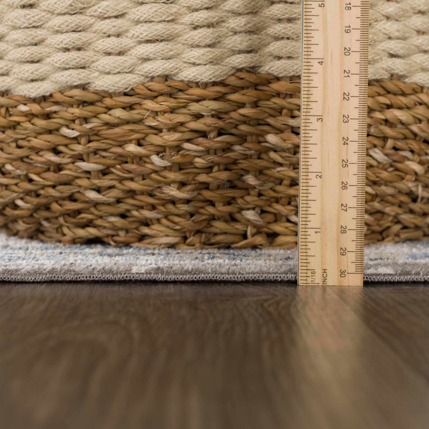 Cabacungan Gray & Blue Washable Area Rug - MyTuftedRugs.com