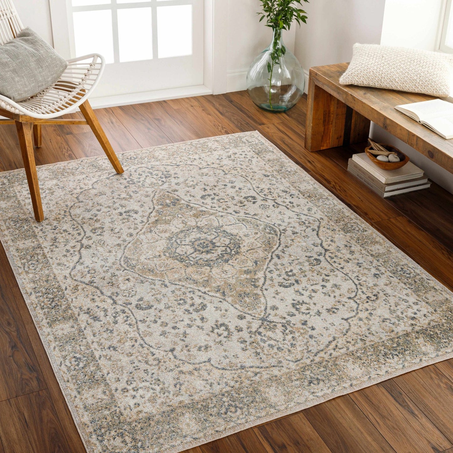 Cara Flat Pile Washable Rug - MyTuftedRugs.com