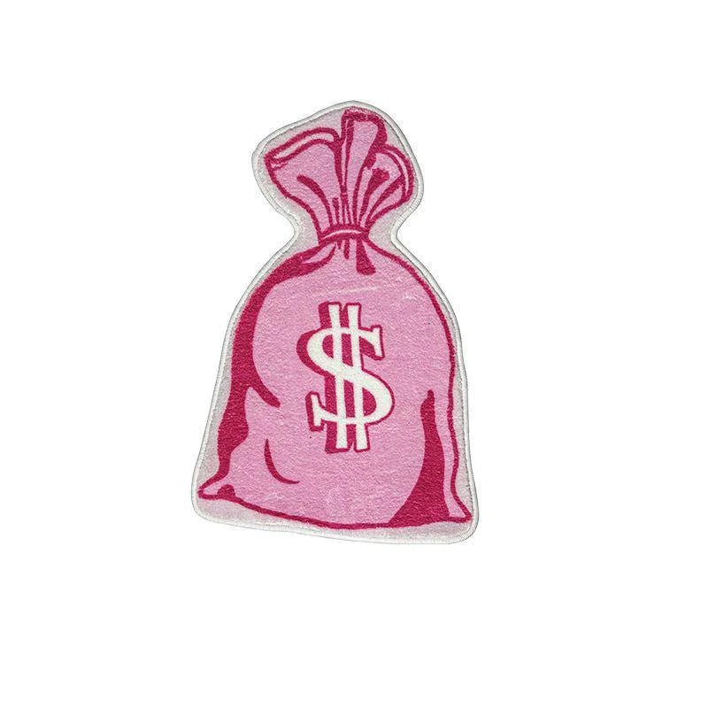 Creative Dollar Rug | Plush Shaggy Rug with Unique Dollar Design - MyTuftedRugs.com
