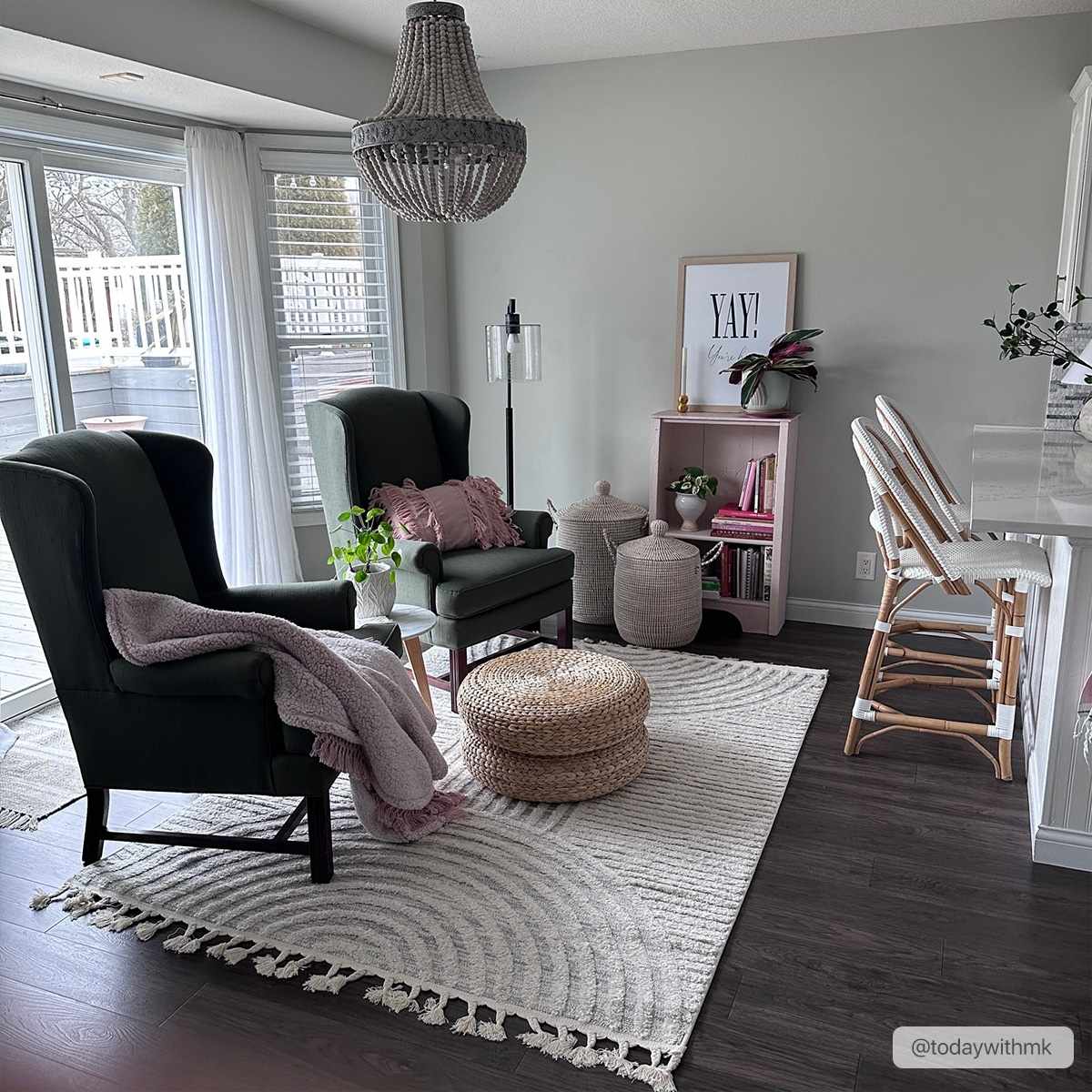 Dauin 3D Rainbow Area Rug with Tassels - MyTuftedRugs.com