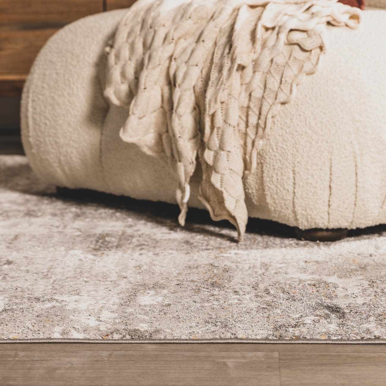 Duval Taupe Abstract Area Rug - MyTuftedRugs.com