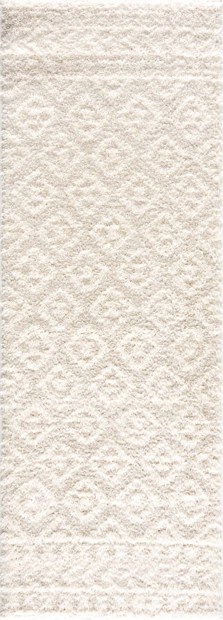 Eivin Cream Diamonds Plush Rug - MyTuftedRugs.com