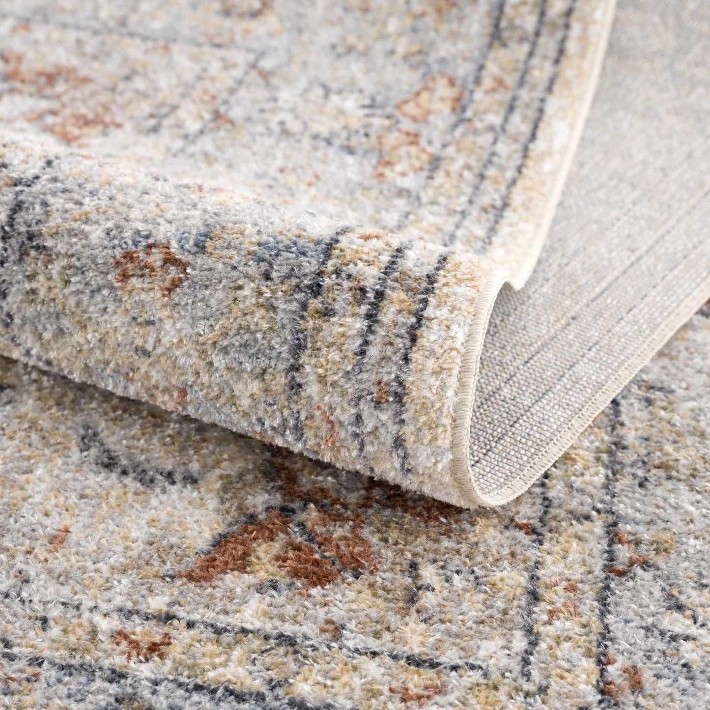Emke Flat Pile Washable Rug - MyTuftedRugs.com