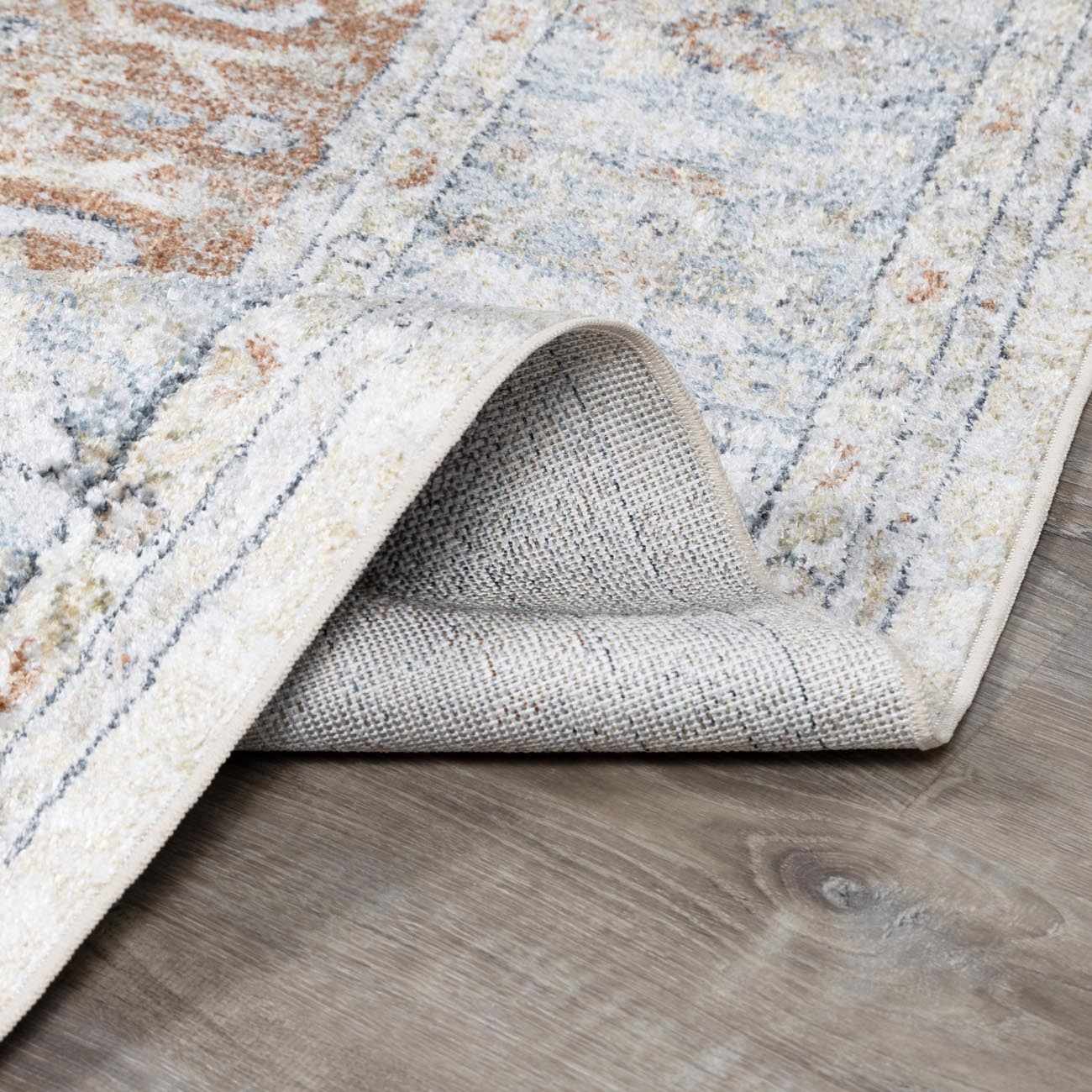 Emke Flat Pile Washable Rug - MyTuftedRugs.com