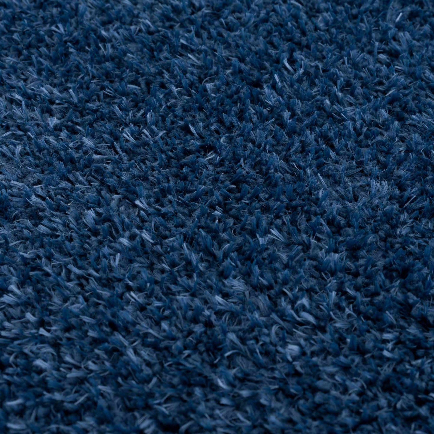 Faina Solid Dark Blue Shag Rug Washable - MyTuftedRugs.com