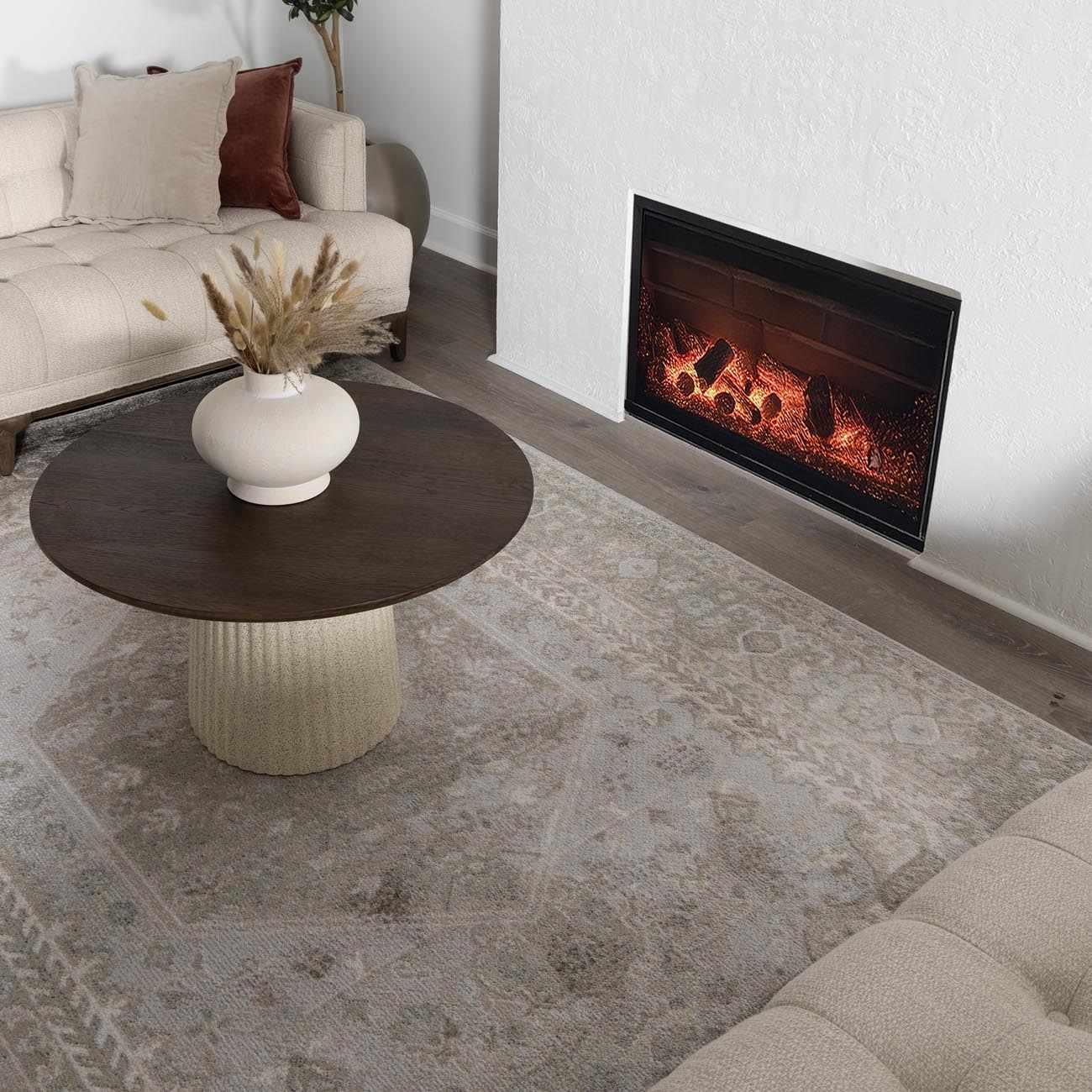 Gael Flat Pile Washable Rug - MyTuftedRugs.com