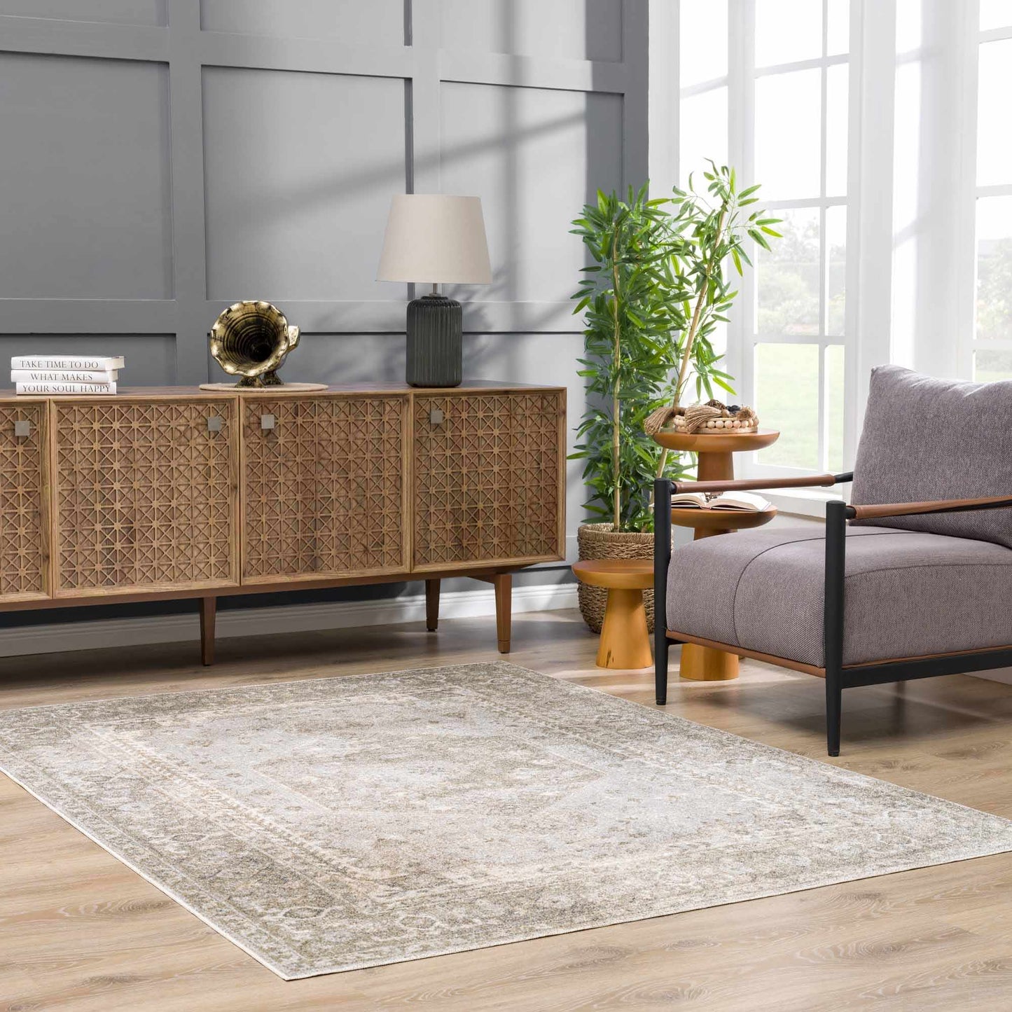 Gael Flat Pile Washable Rug - MyTuftedRugs.com