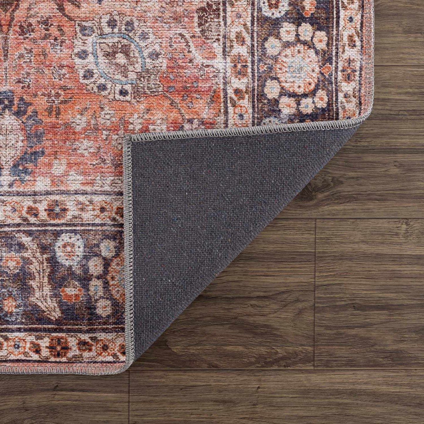 Ganyangan Red Washable Rug - MyTuftedRugs.com
