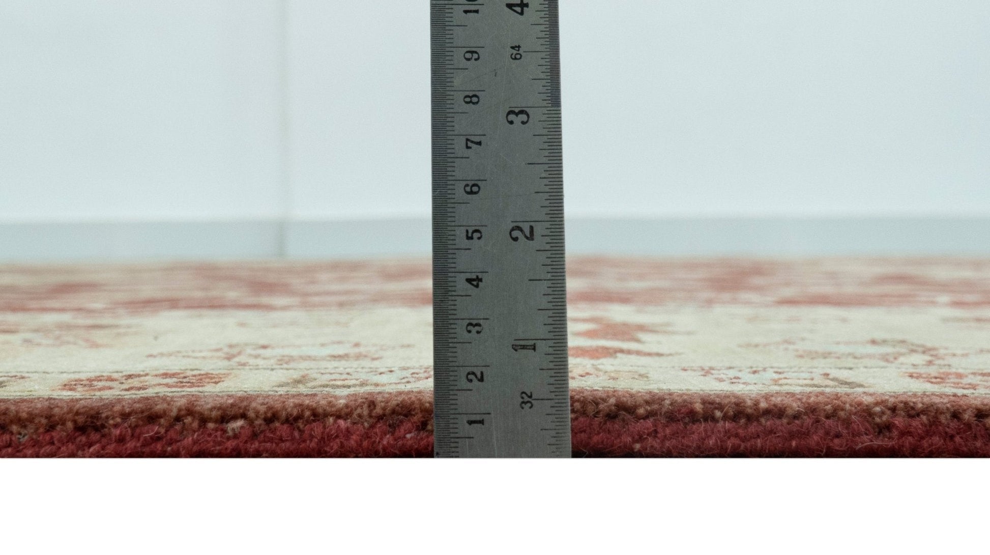 Hand - Knotted Persian Rug 8x10 | Burgundy & Gold Wool - MyTuftedRugs.com