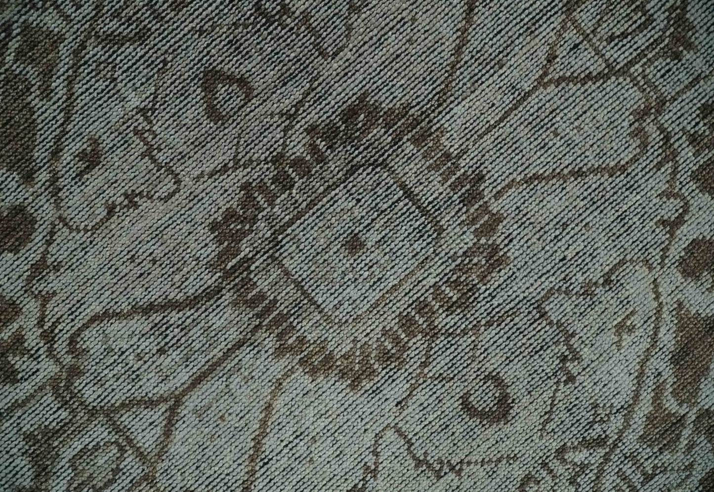 Hand - Knotted Serapi Wool Rug – Silver, Charcoal & Brown (8x10) - MyTuftedRugs.com