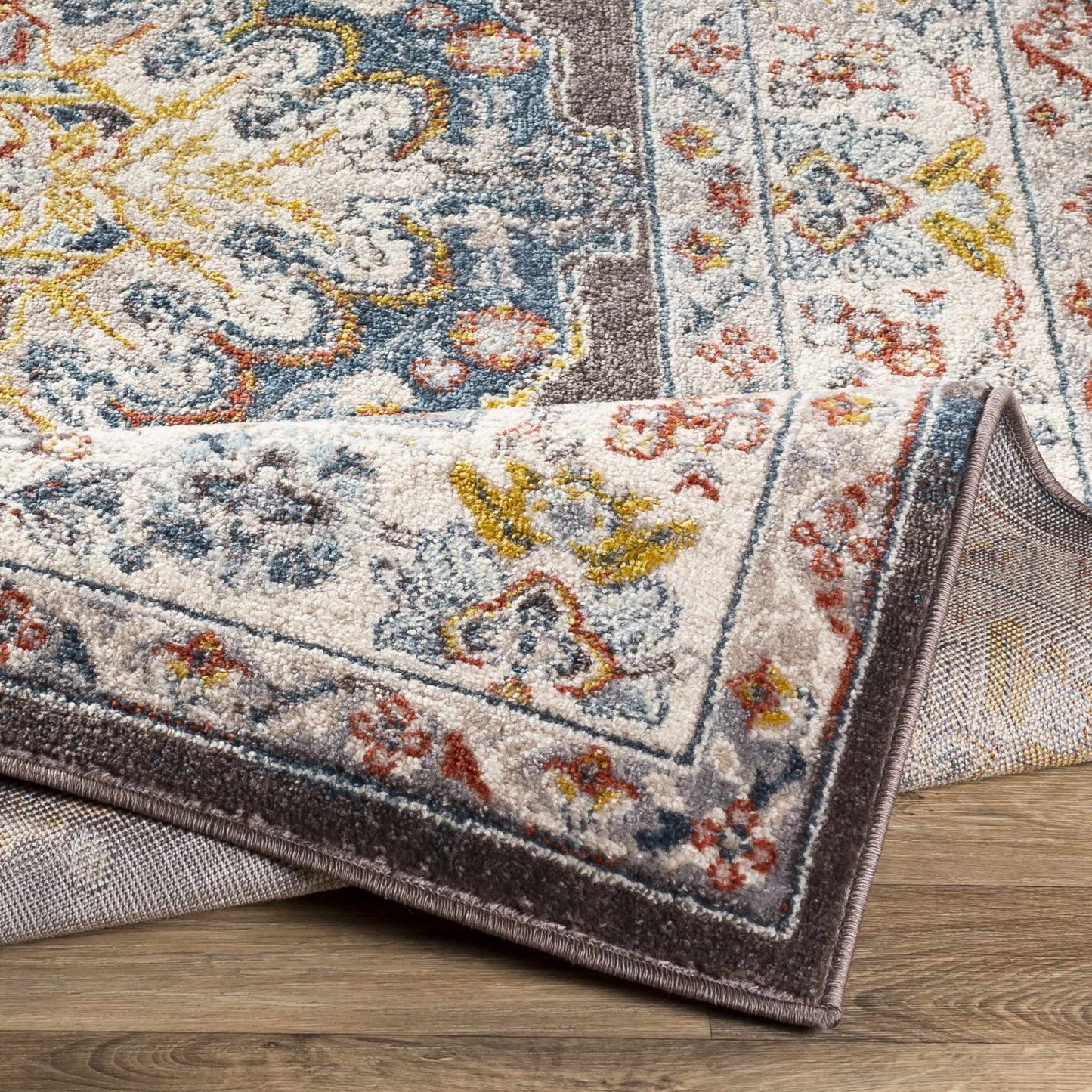 Haymond Brown Medallion Area Rug - MyTuftedRugs.com