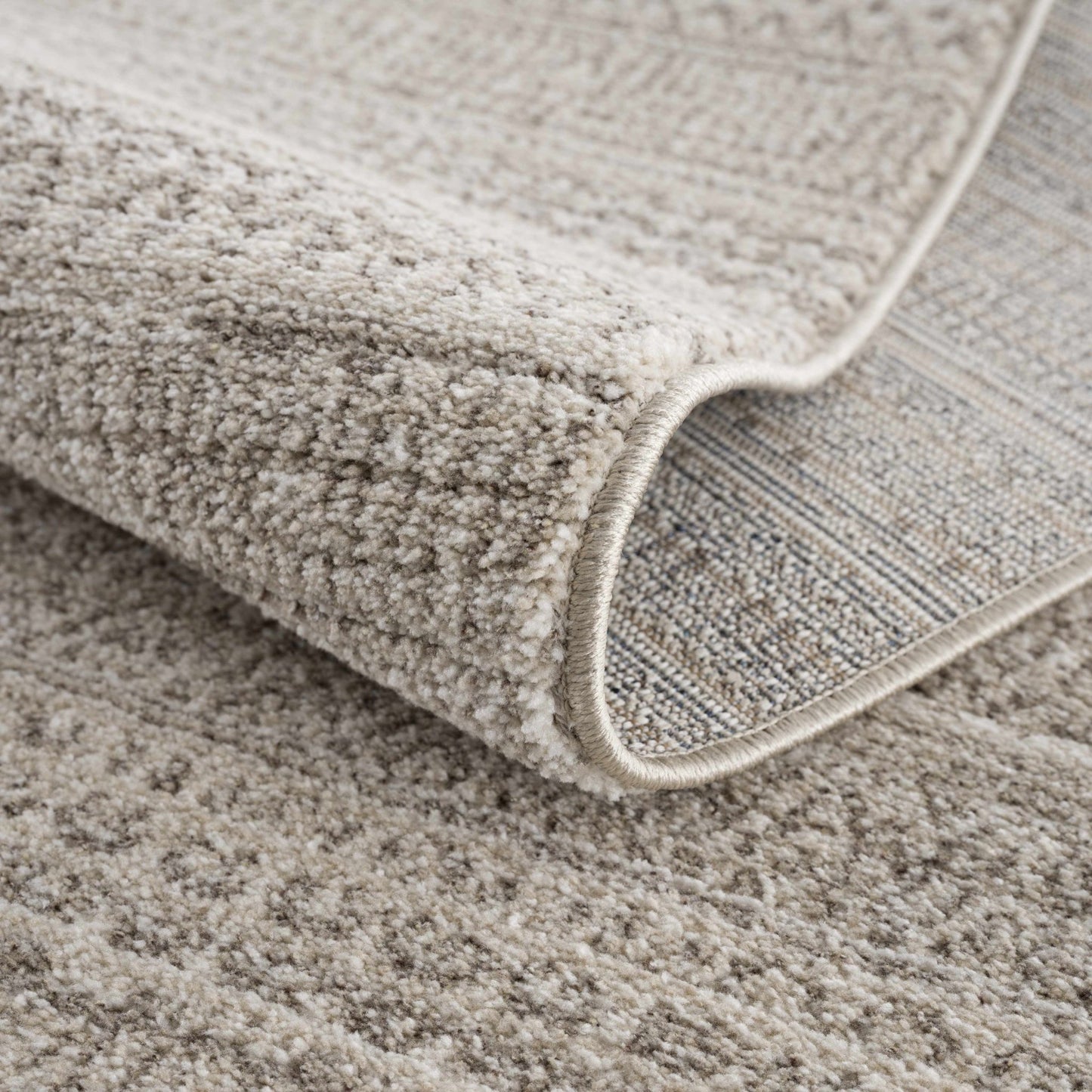 Nate Beige Tribal High Pile Carpet - MyTuftedRugs.com