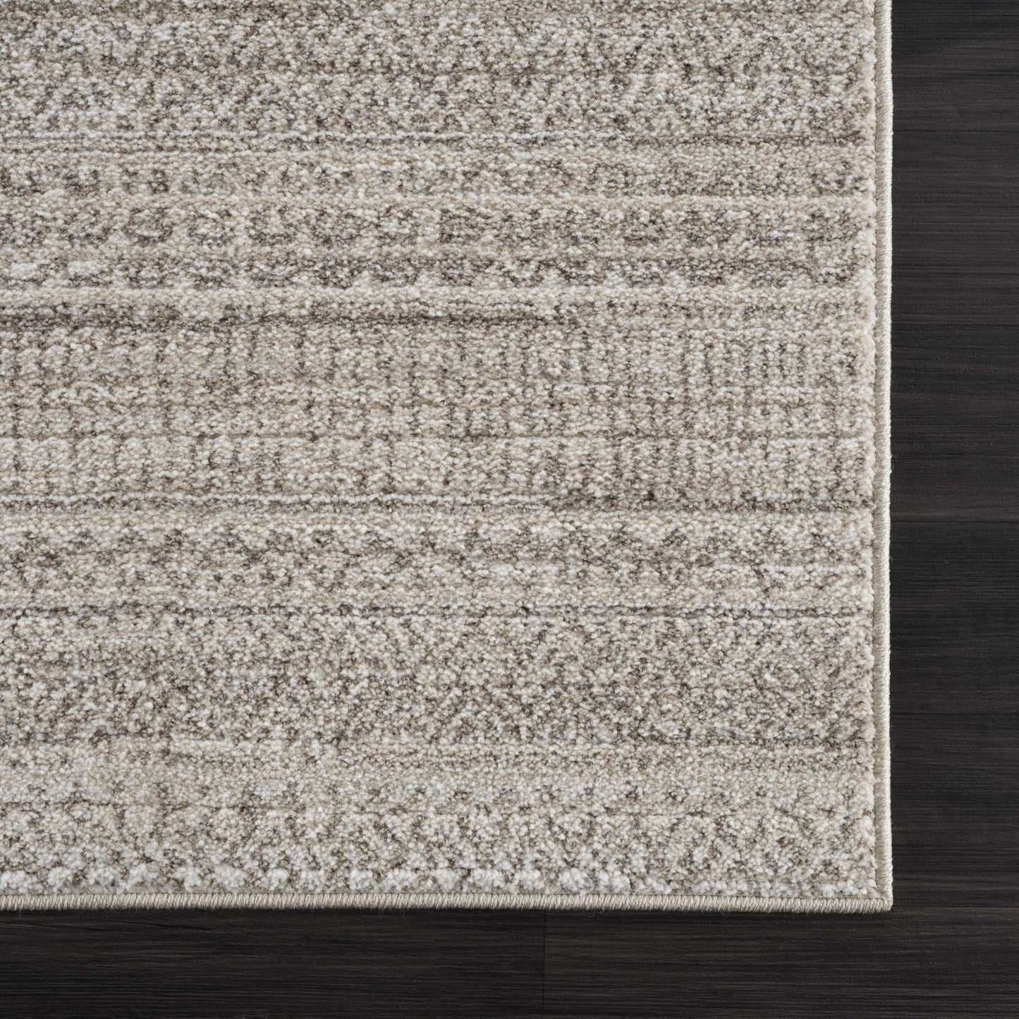 Nate Beige Tribal High Pile Carpet - MyTuftedRugs.com