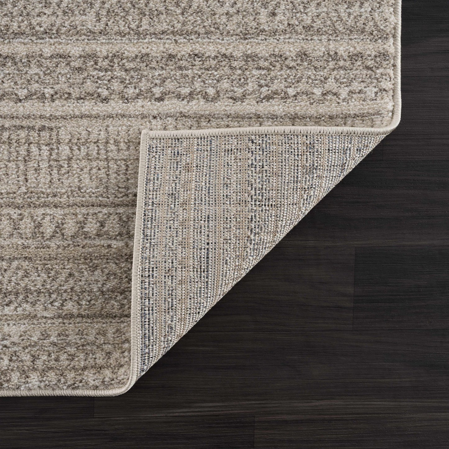 Nate Beige Tribal High Pile Carpet - MyTuftedRugs.com