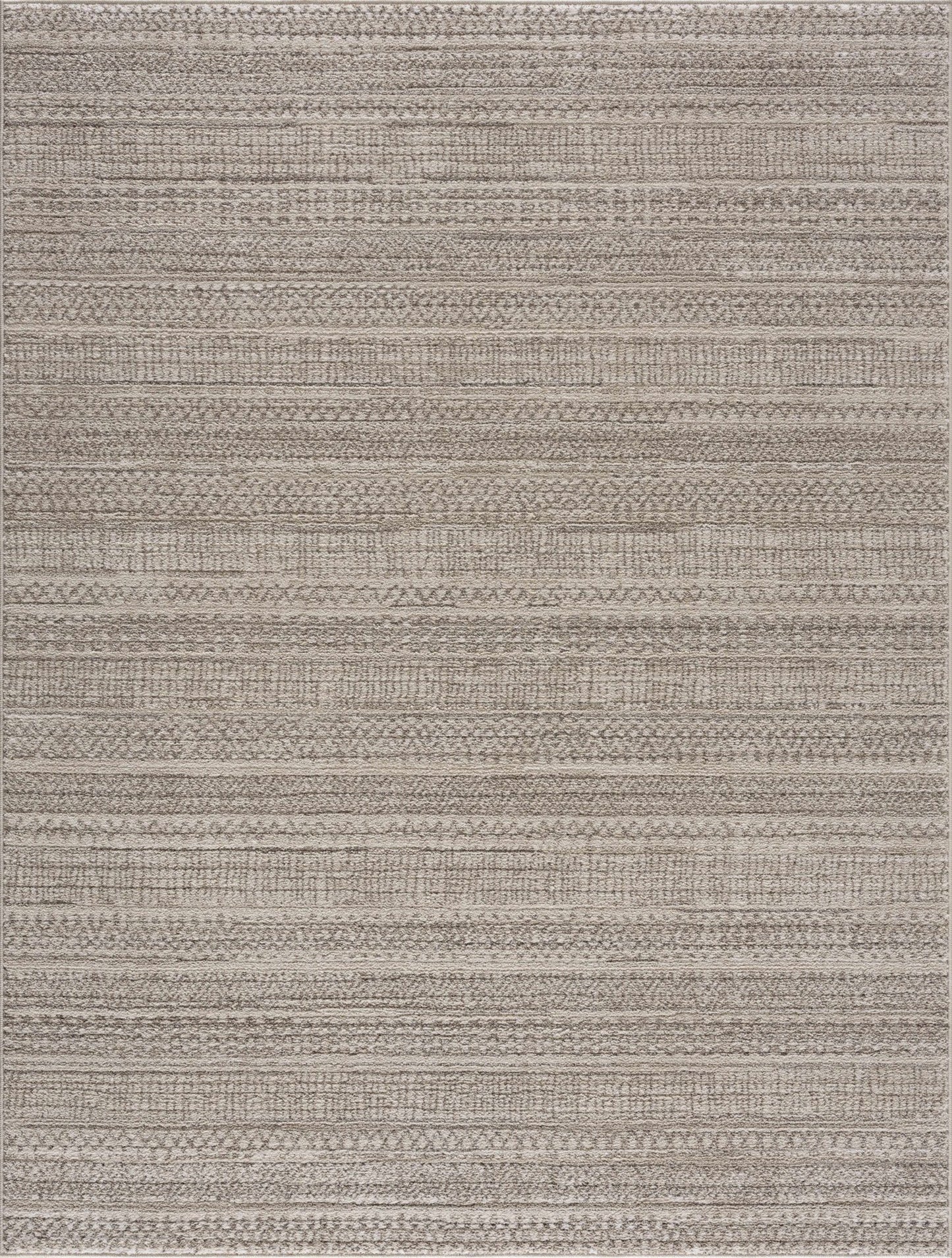 Nate Beige Tribal High Pile Carpet - MyTuftedRugs.com