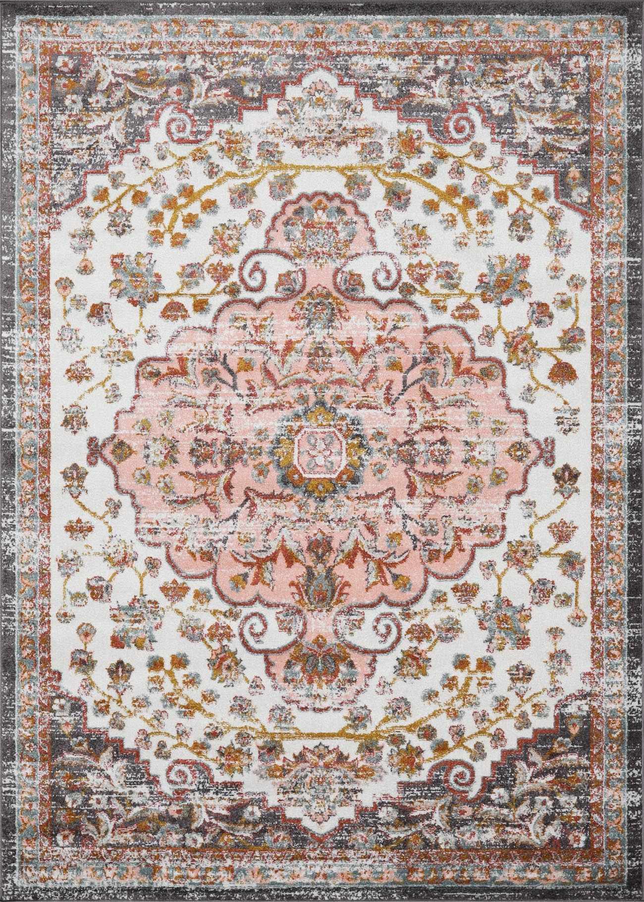 Oark Floral Medallion Area Rug - MyTuftedRugs.com