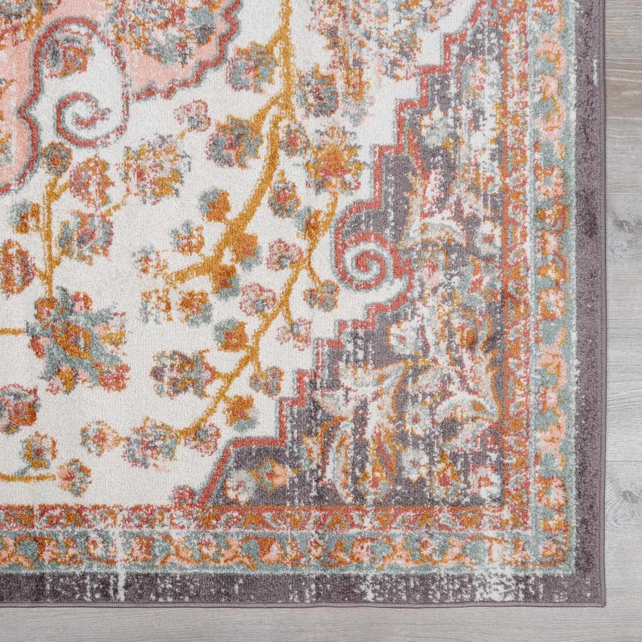 Oark Floral Medallion Area Rug - MyTuftedRugs.com
