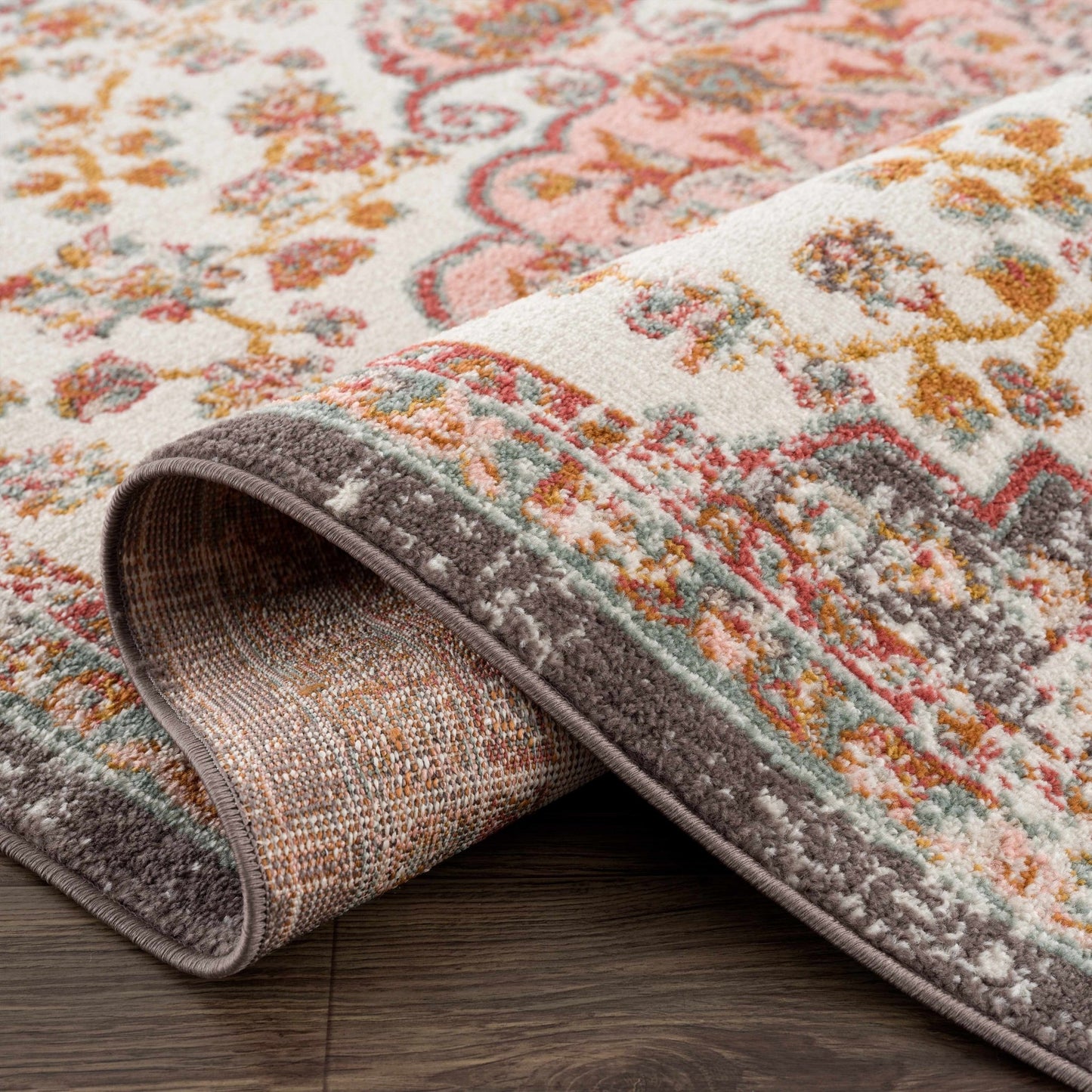 Oark Floral Medallion Area Rug - MyTuftedRugs.com