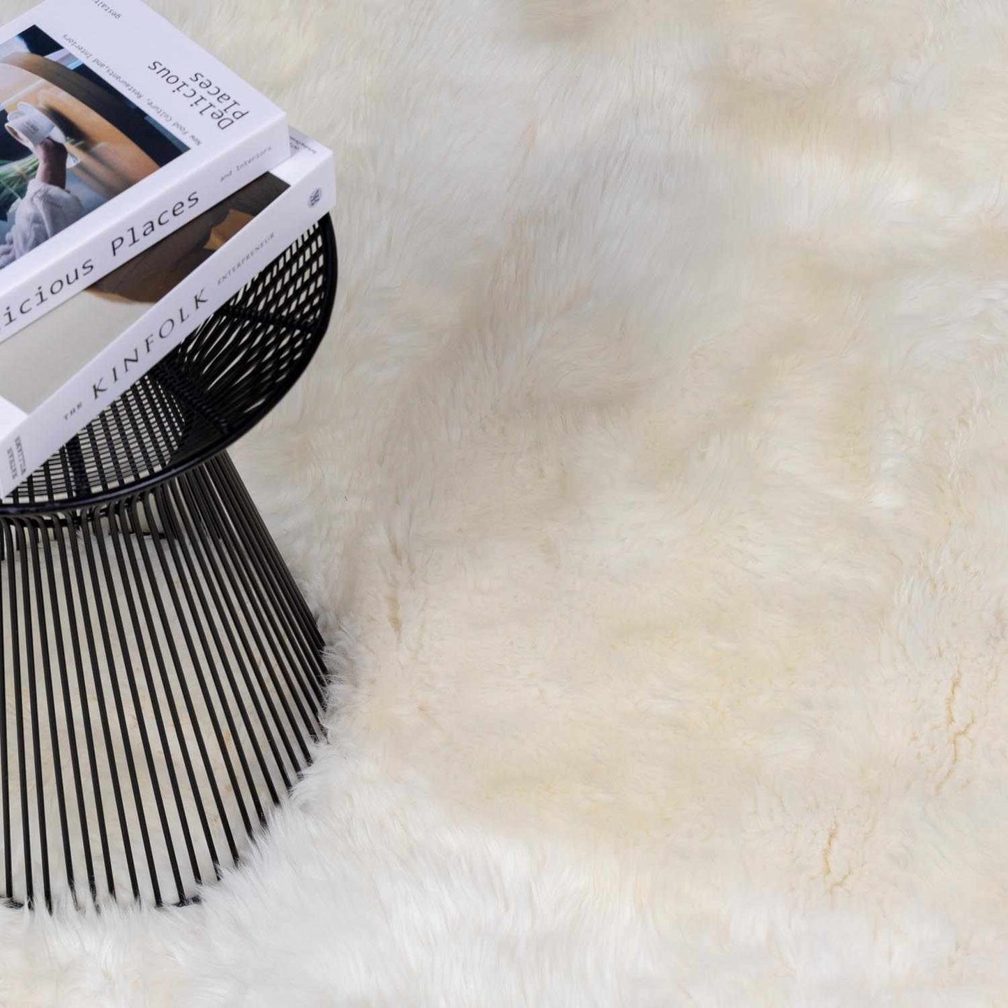 Premium White Soft Sheepskin Rug - MyTuftedRugs.com