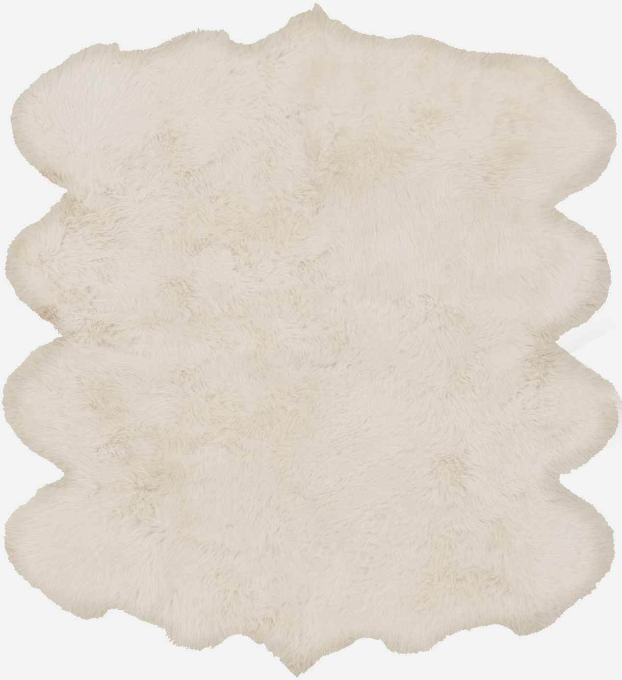 Premium White Soft Sheepskin Rug - MyTuftedRugs.com