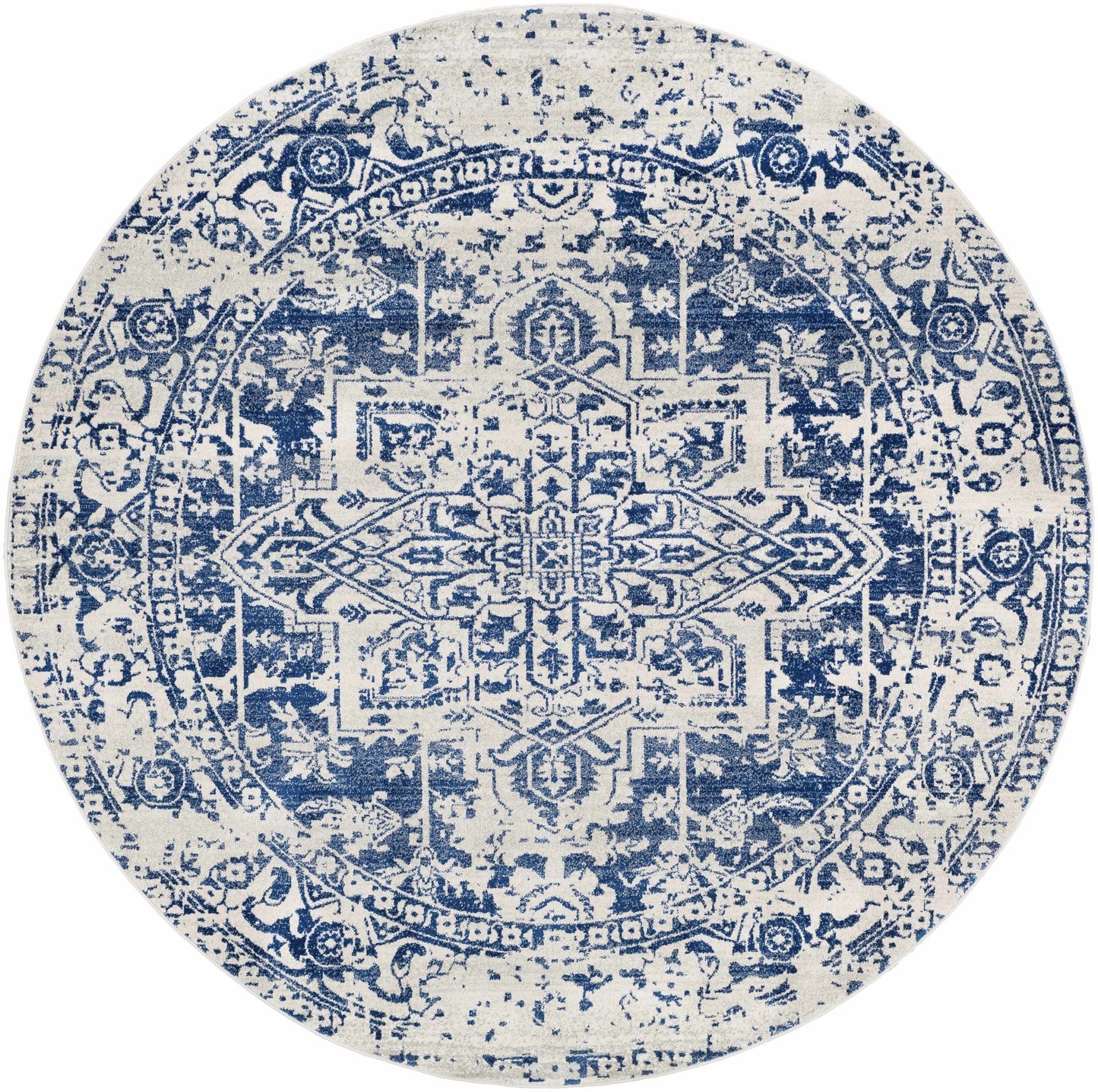 Rachel Navy Area Rug - MyTuftedRugs.com