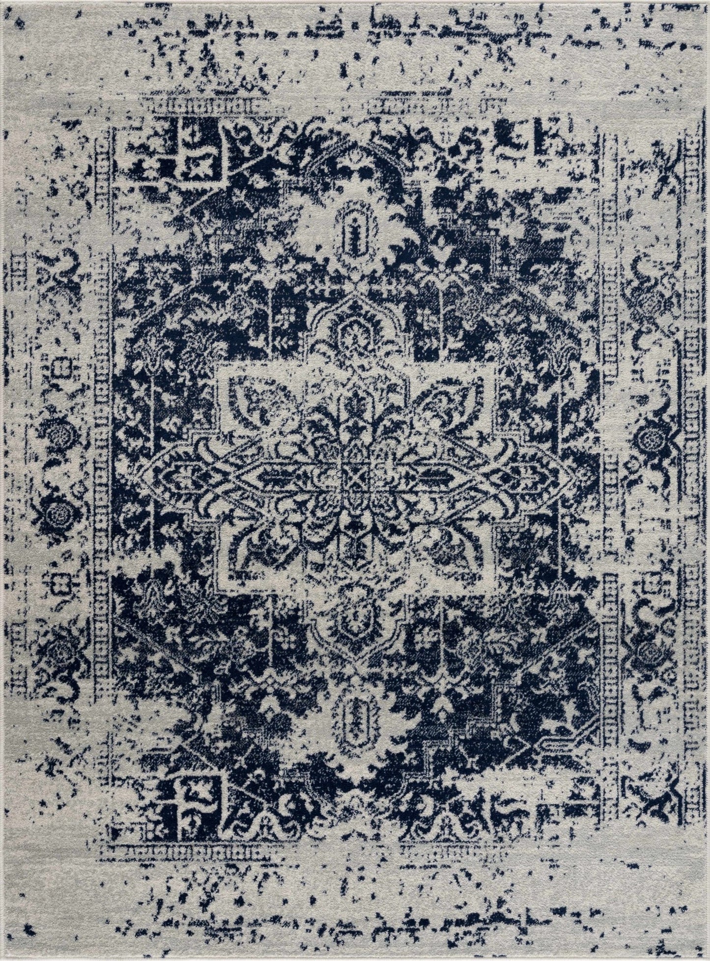 Rachel Navy Area Rug - MyTuftedRugs.com