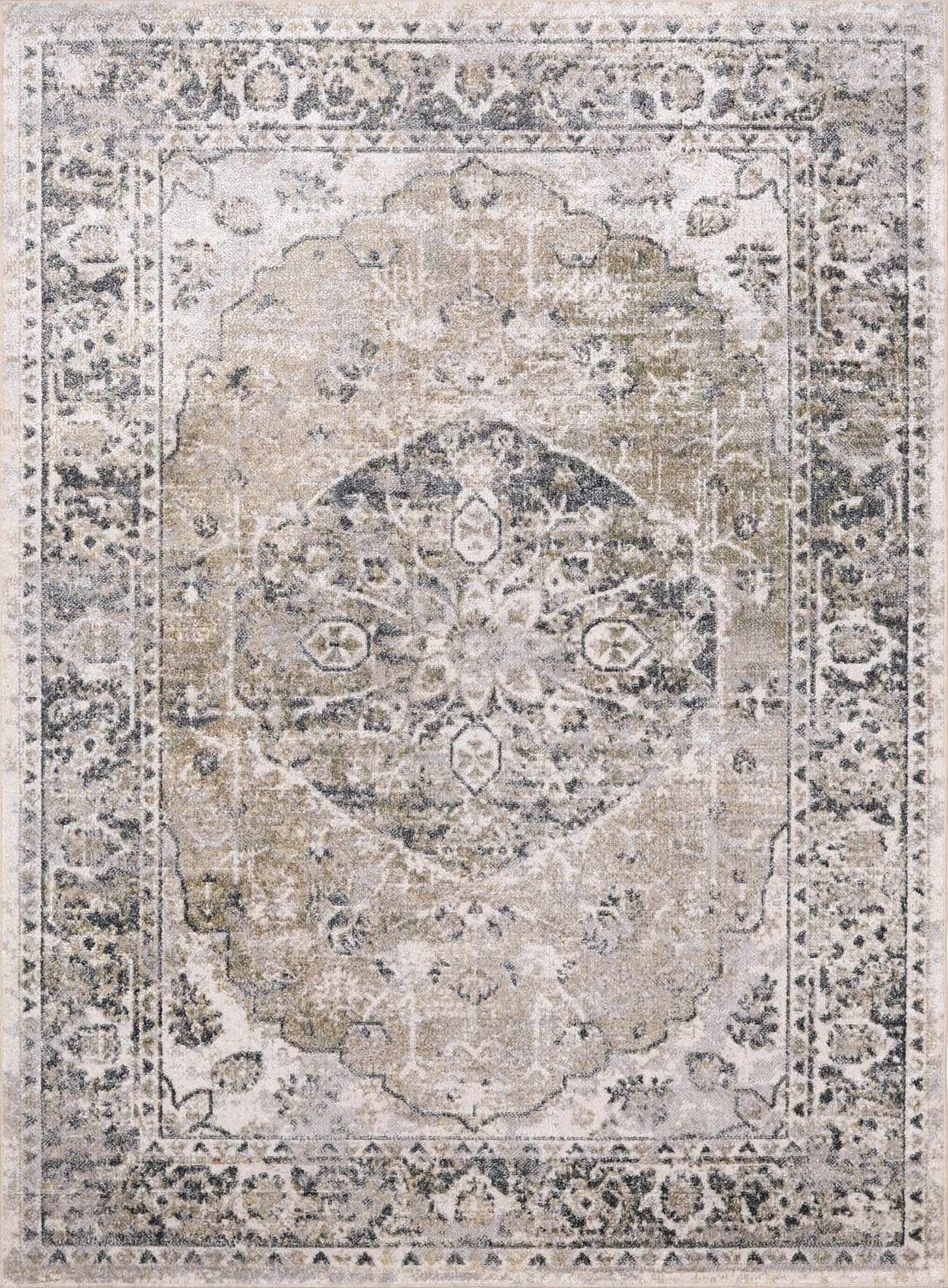 Rudo Beige Flat Pile Washable Rug - MyTuftedRugs.com