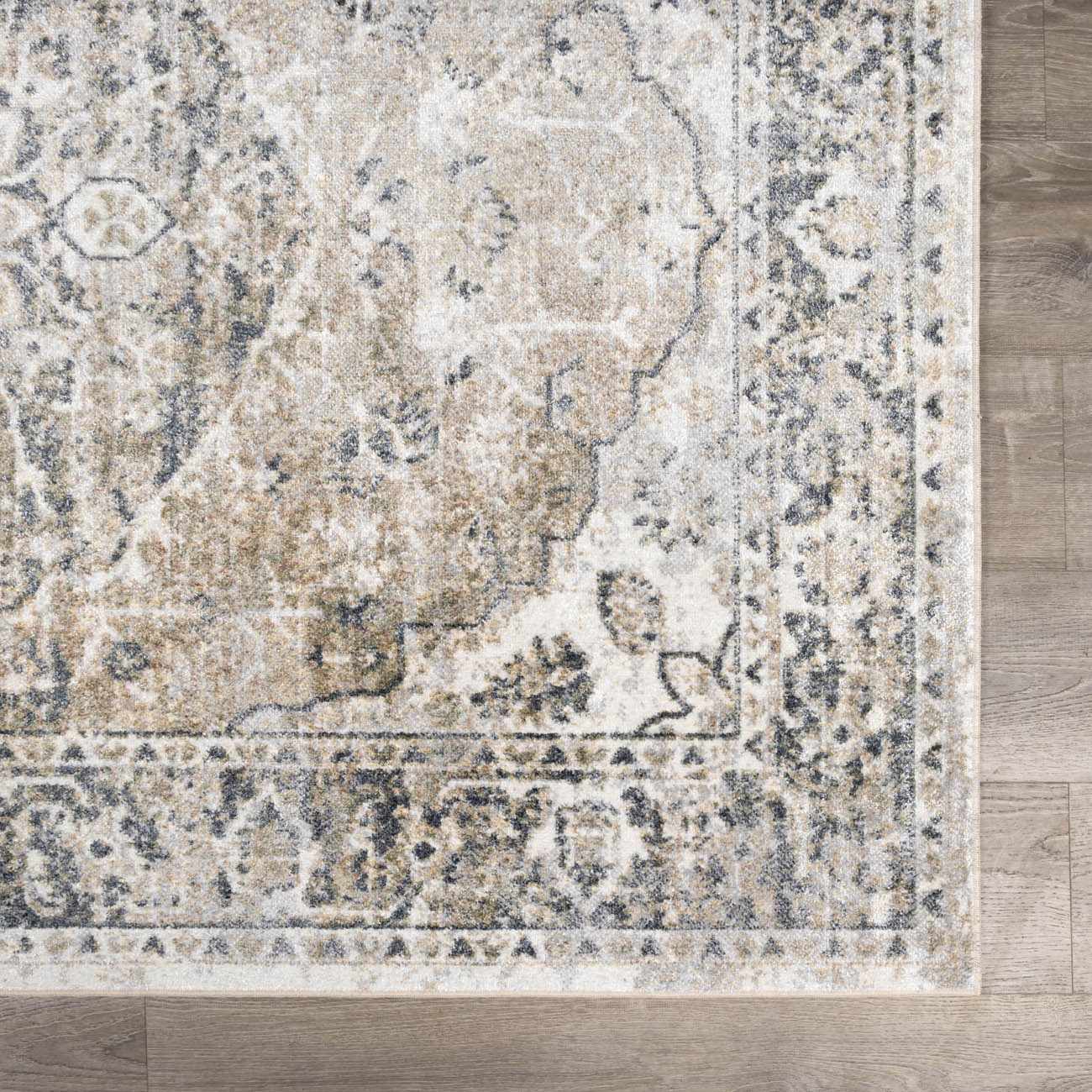 Rudo Beige Flat Pile Washable Rug - MyTuftedRugs.com